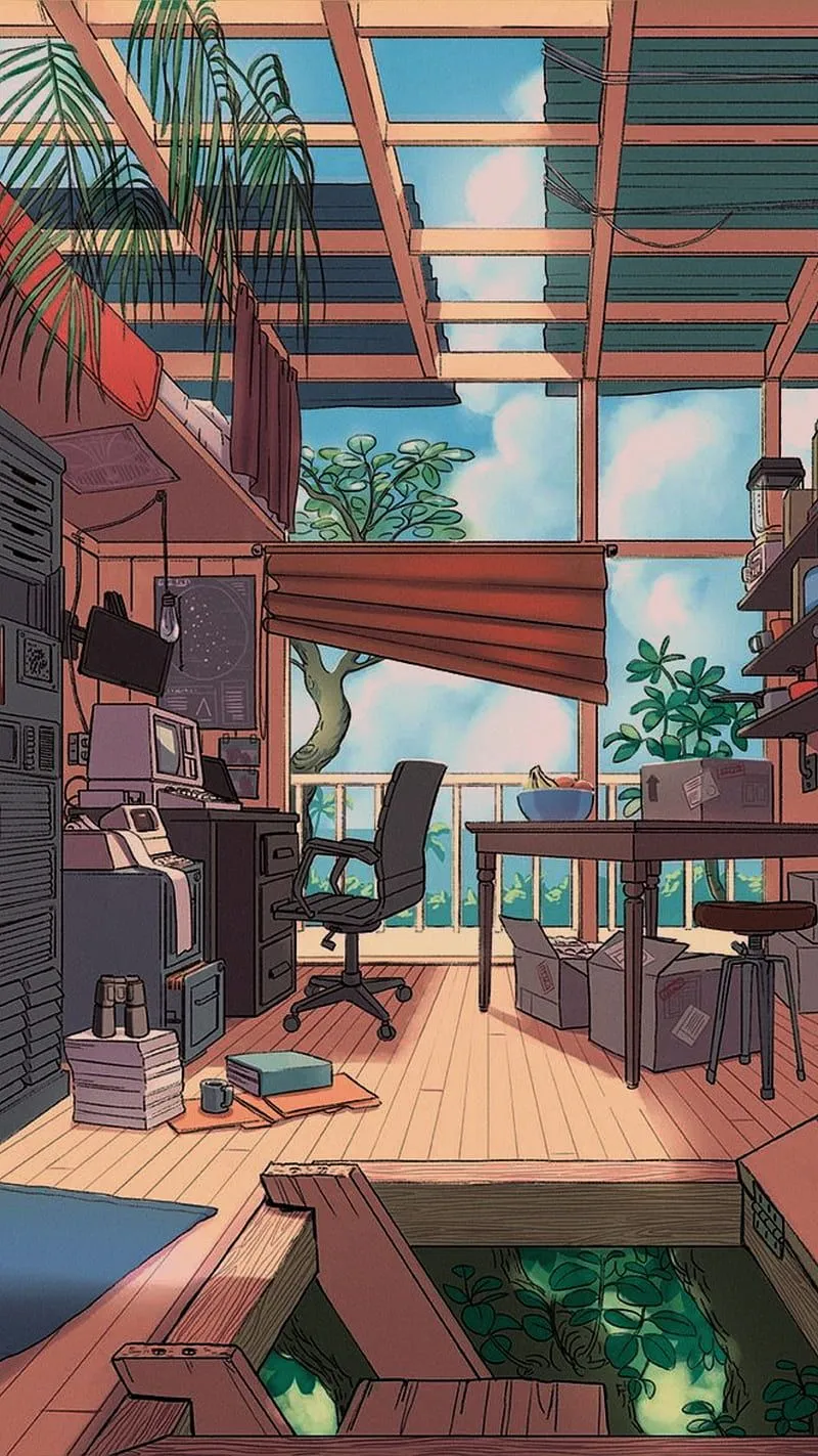 Midday studies, home, studies, tree house, HD phone wallpaper