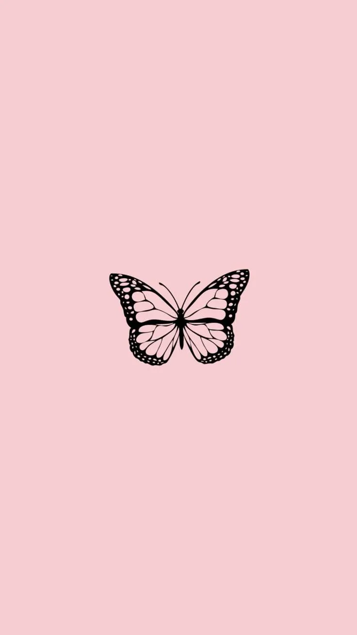 Pink Butterfly Cute Girly Feminine