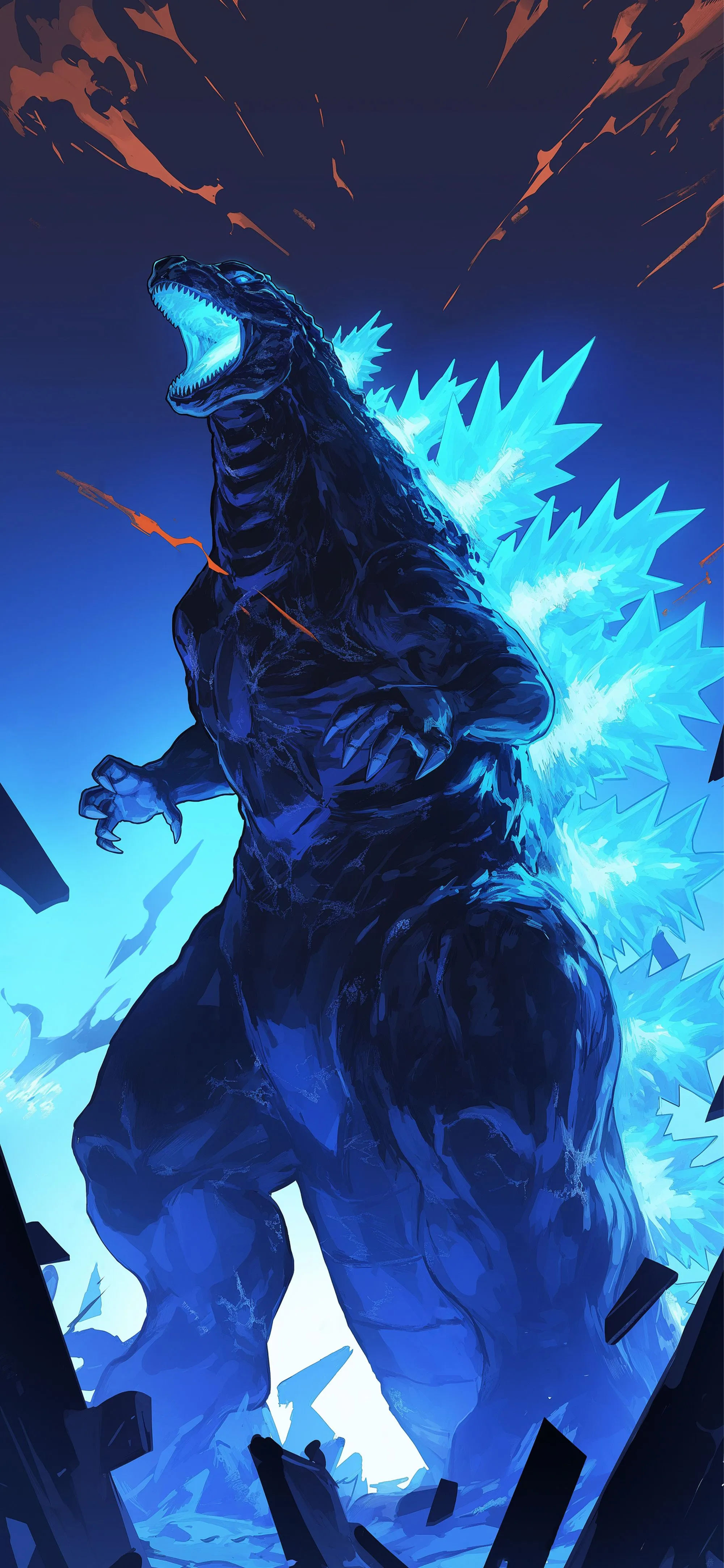 Roaring Godzilla Destruction Mode Wallpaper
