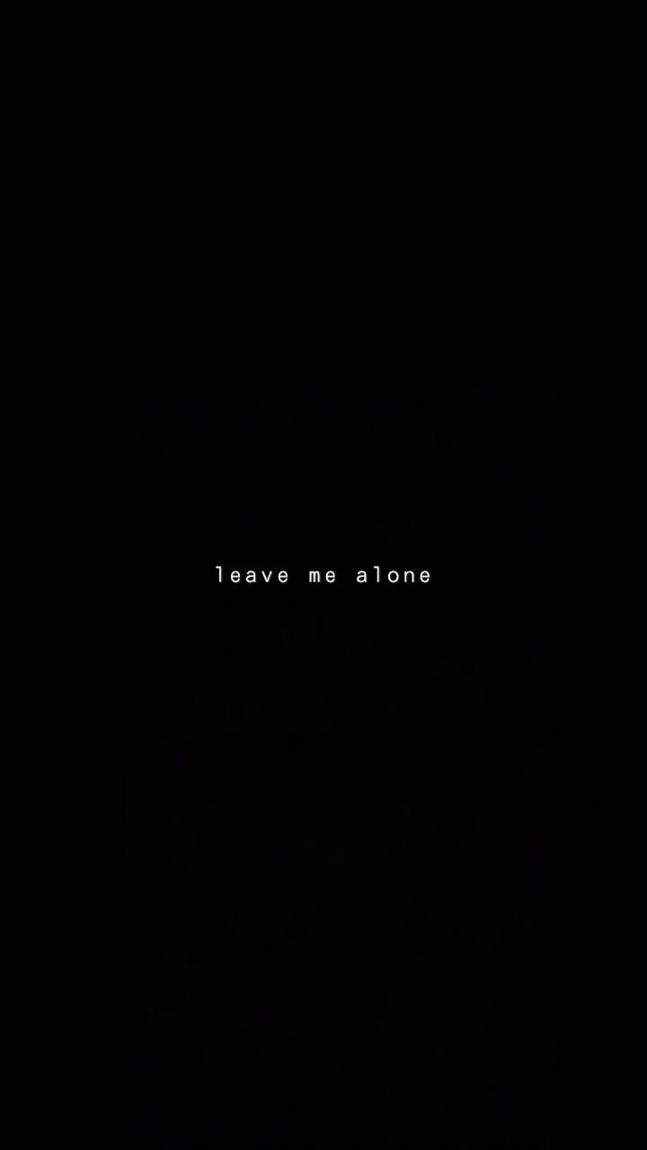 Download Dark Sad Leave Me Alone Wallpaper