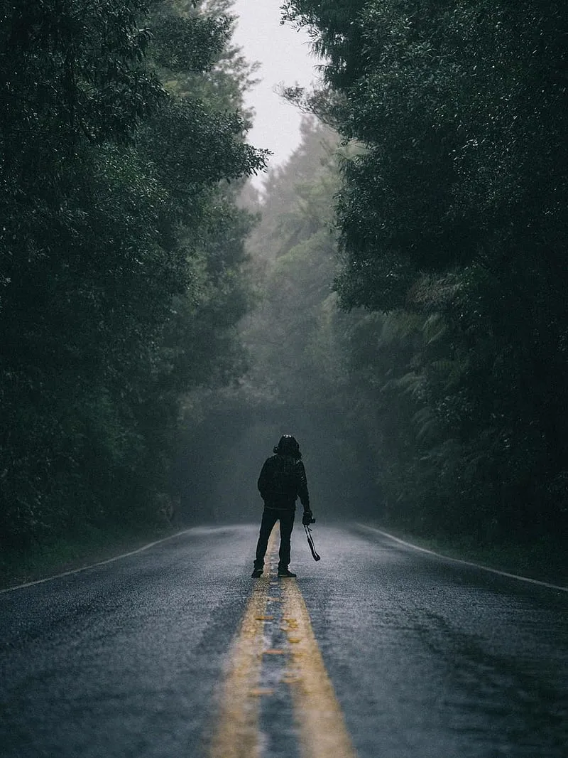Alone, dark, game, nature, road, HD phone wallpaper