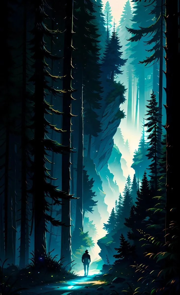 Alone in the Dark, Ultra HD 4K Wallpaper for Mobile, Beautiful Nature Scenery, Dark Themed Wallpaper