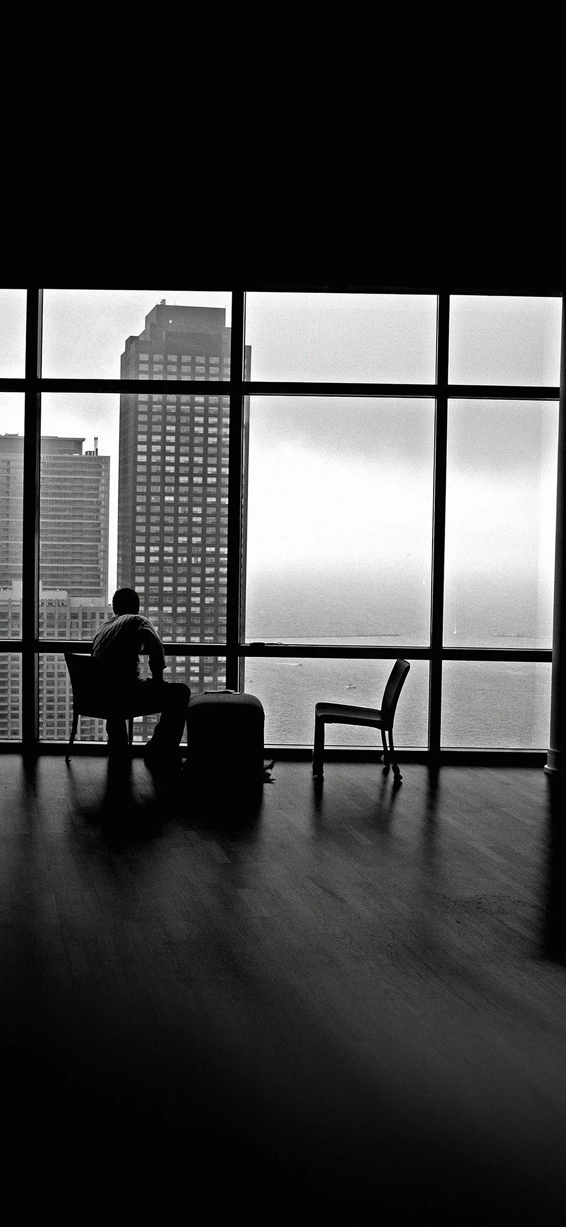 iPhoneXpapers dark day alone in house