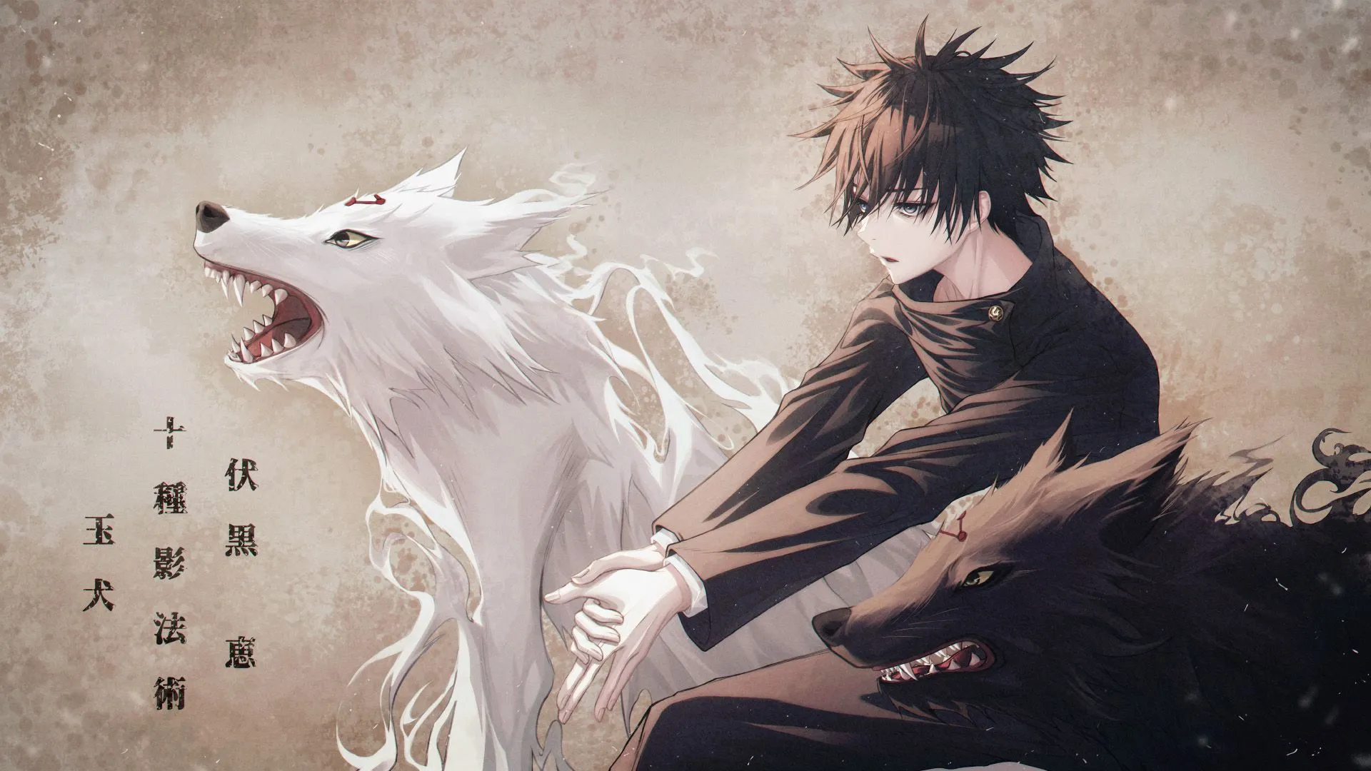 Desktop wallpaper: Megumi Fushiguro, Jujutsu Kaisen, Anime, Black Hair, School Uniform 4K free download for PC. 1010660