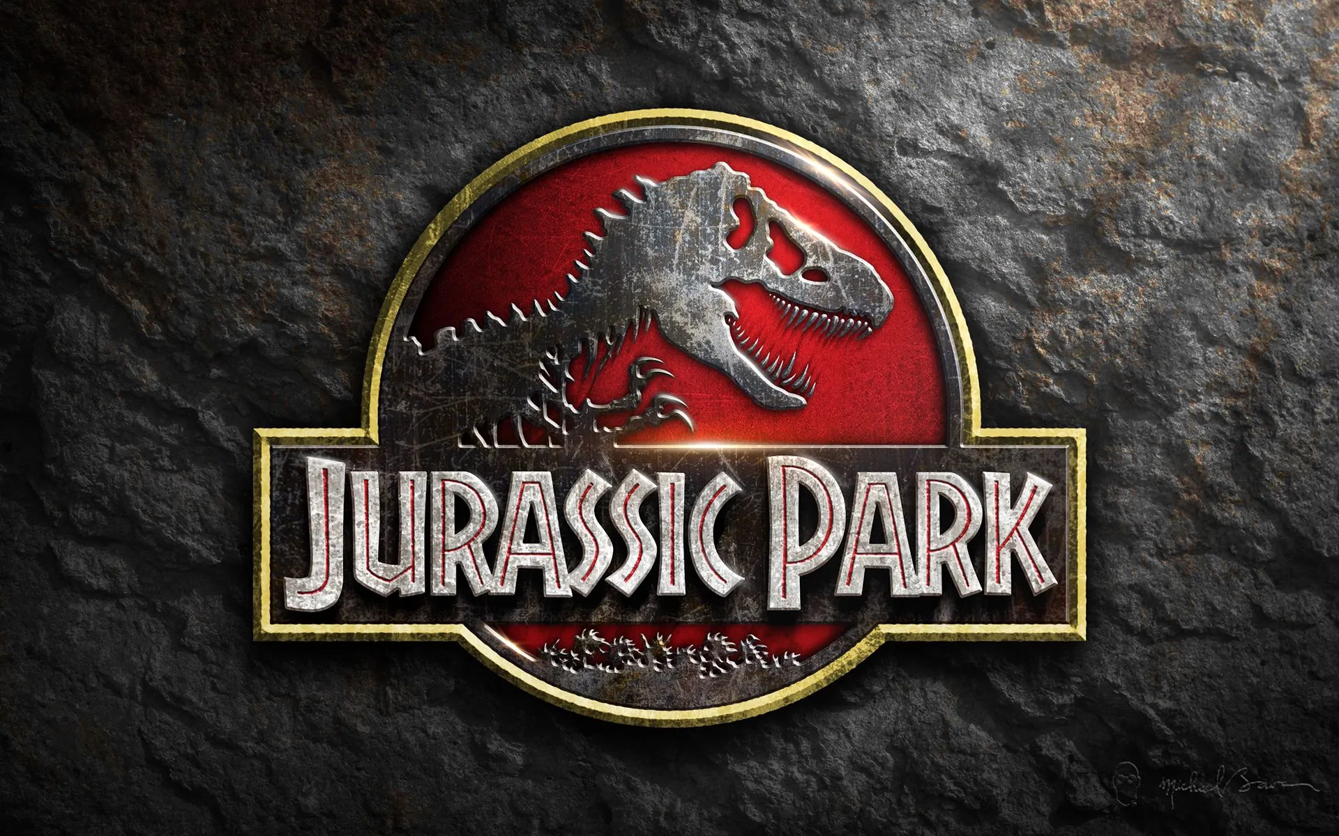 Jurassic Park logo desktop wallpaper. Image - Behance