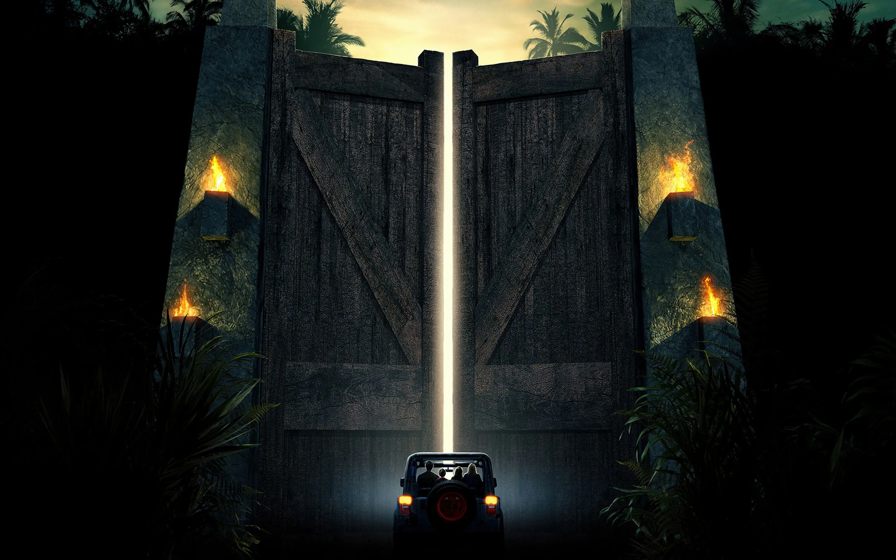 Jurassic Park Wallpaper 4K, Gate, Movie poster