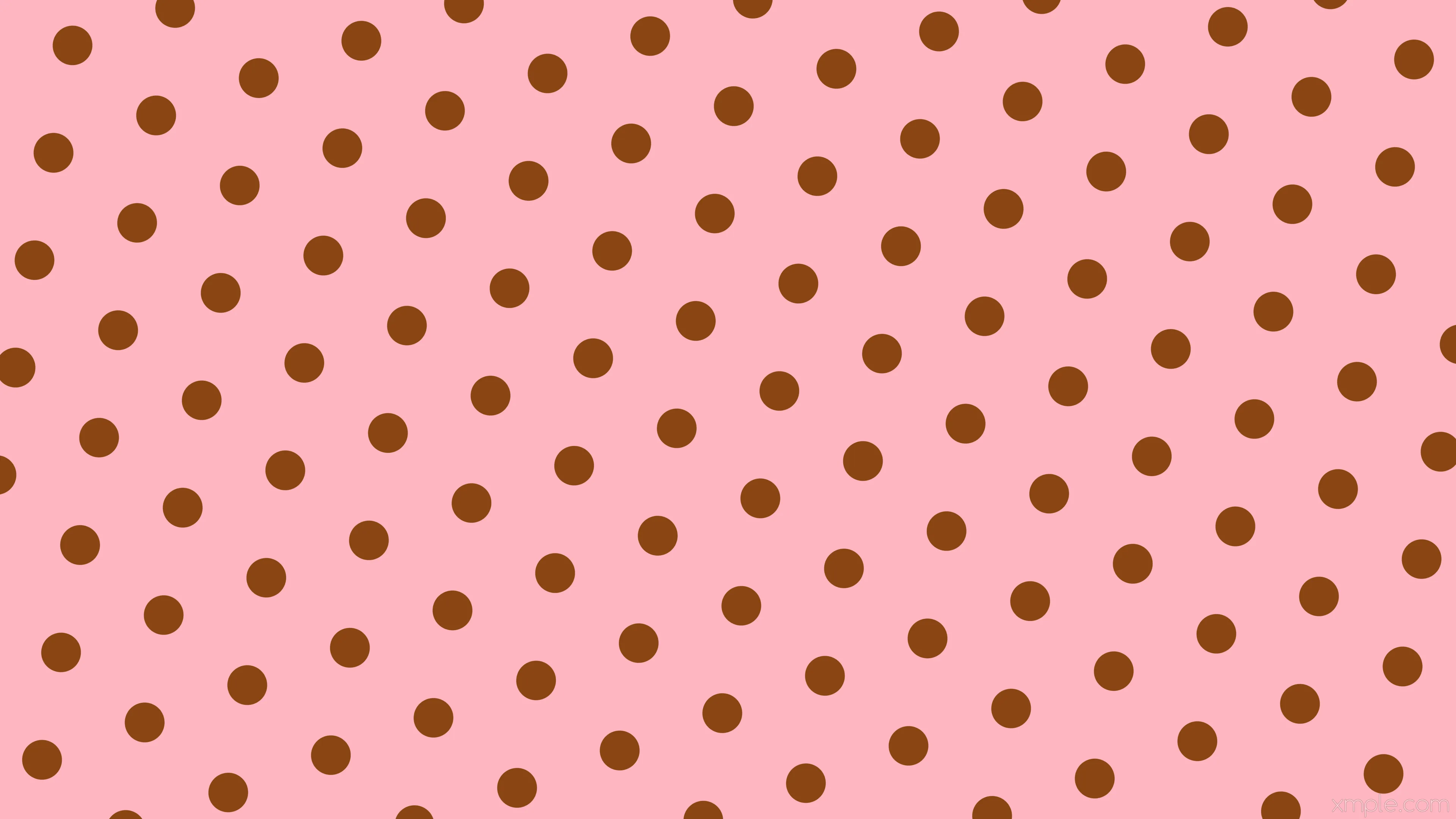 Pink polka dots hexagon brown #ffb6c1 576x1024 wallpaper 4K HD