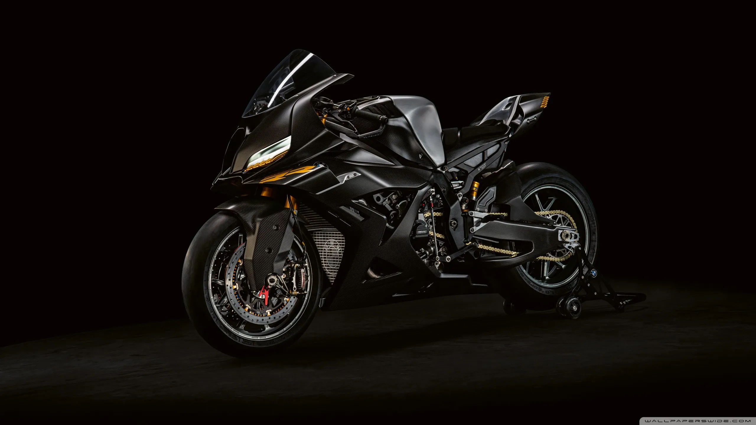 BMW Motorrad, Concept RR, 2026, Bike, Black Background 4K UHD Wallpaper for UltraHD Desktop and TV, Widescreen and UltraWide Display, Dual Monitor