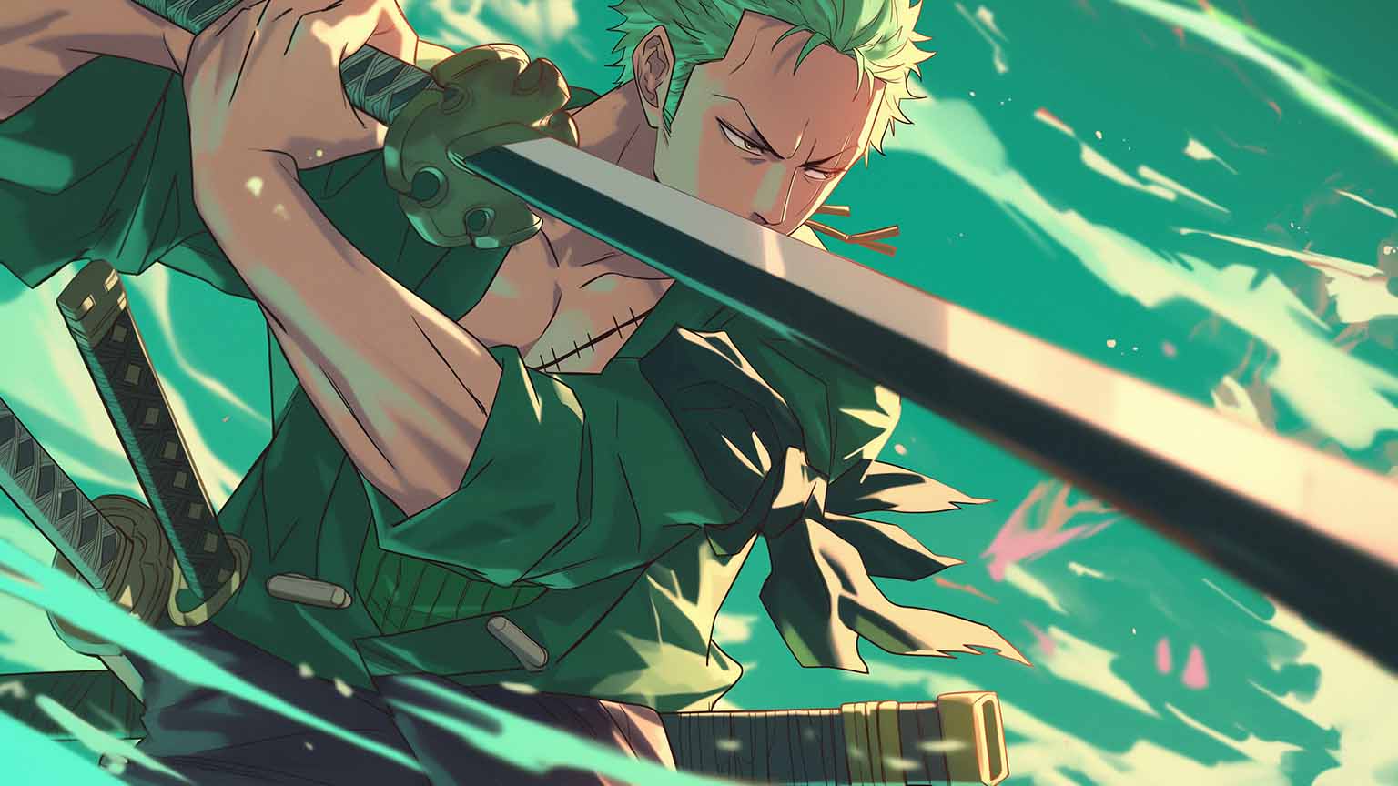 Free One Piece Roronoa Zoro Strong Desktop Wallpaper 4K