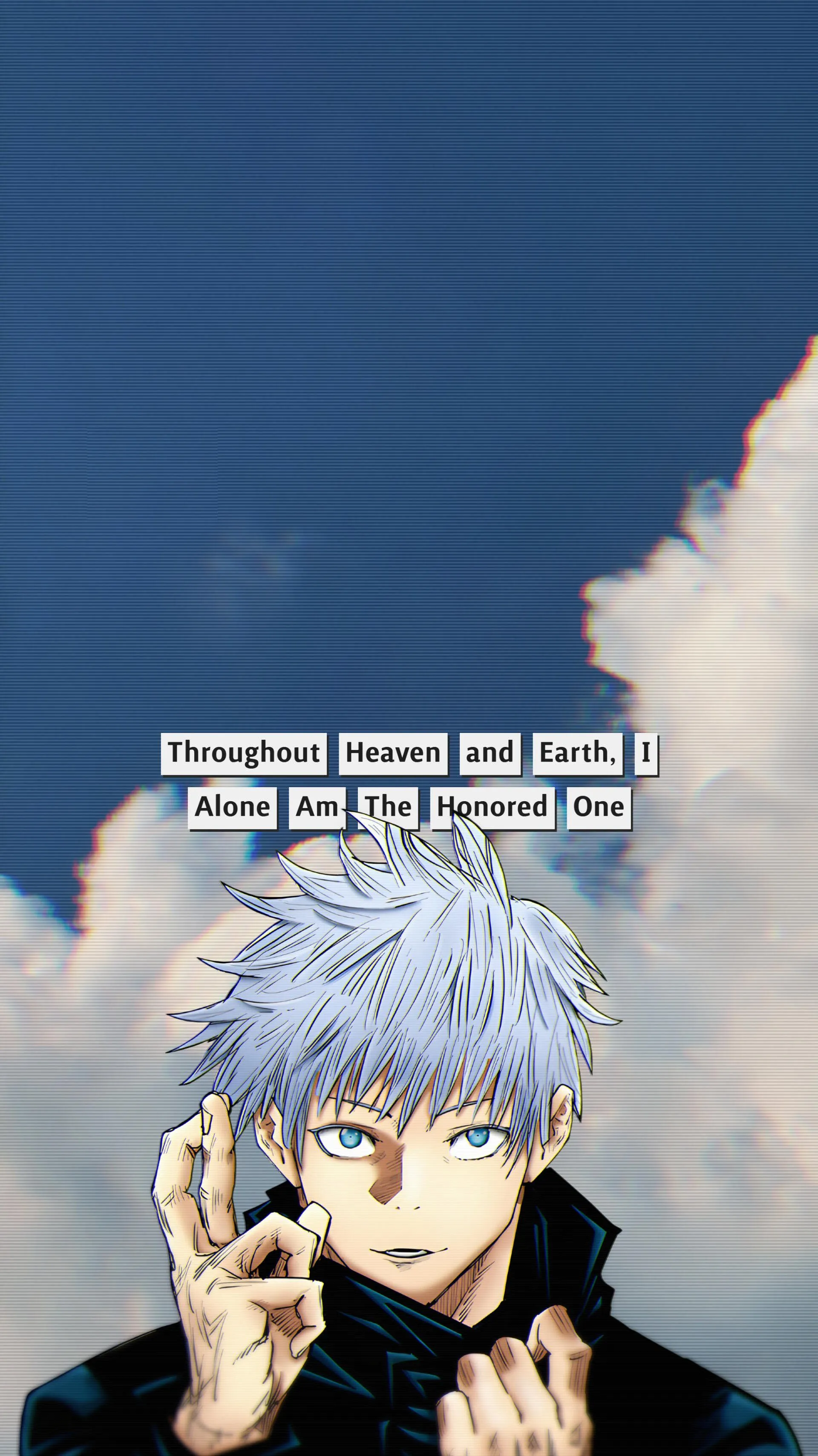 Gojo Satoru Phone Wallpaper 4K