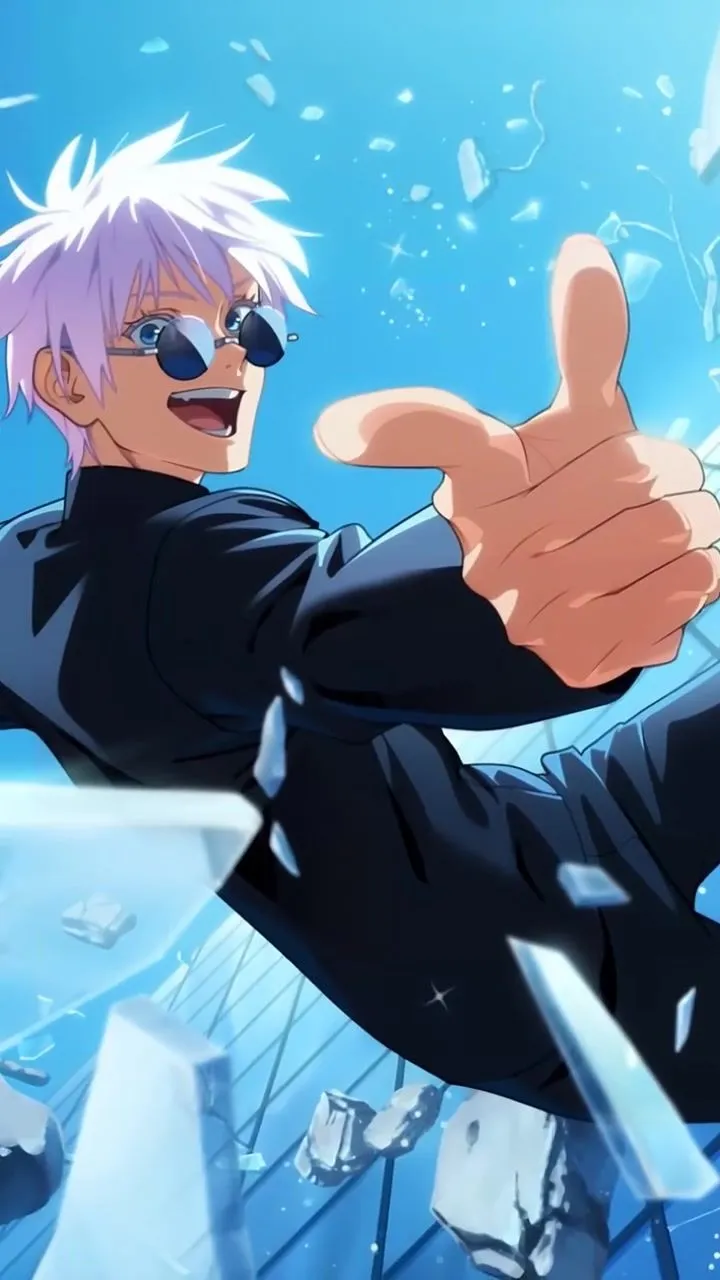 Satoru Gojo Shattered Sky Mobile Live Wallpaper