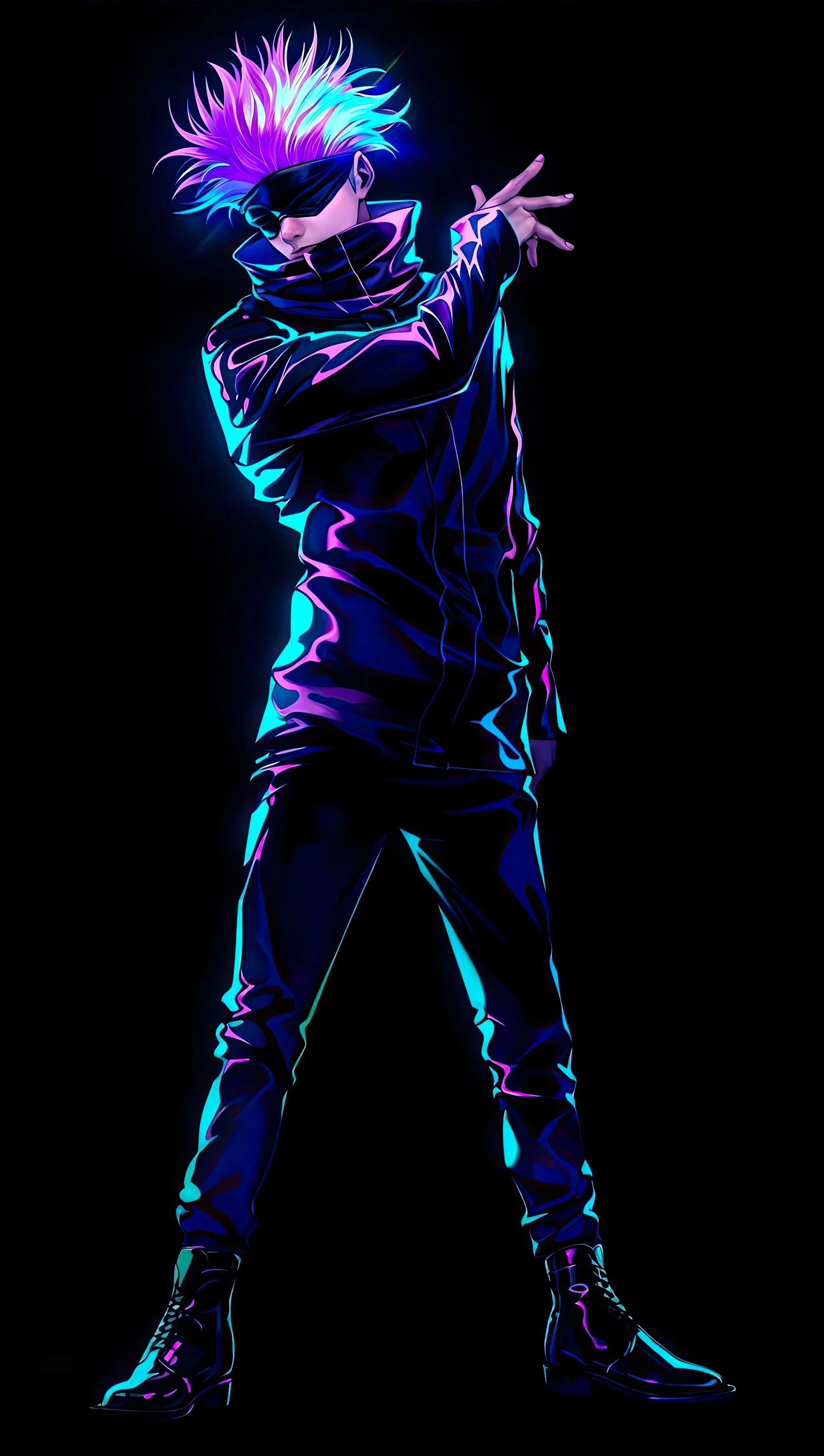 Satoru Gojo from Jujutsu Kaisen Anime Wallpaper 5k for iPhone and Mobile Phone