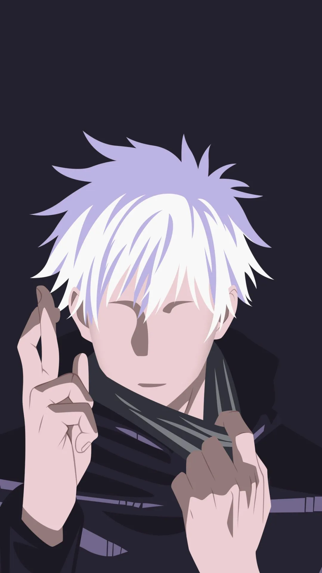 Jujutsu Kaisen: Minimalist Satoru Gojo Phone Wallpaper