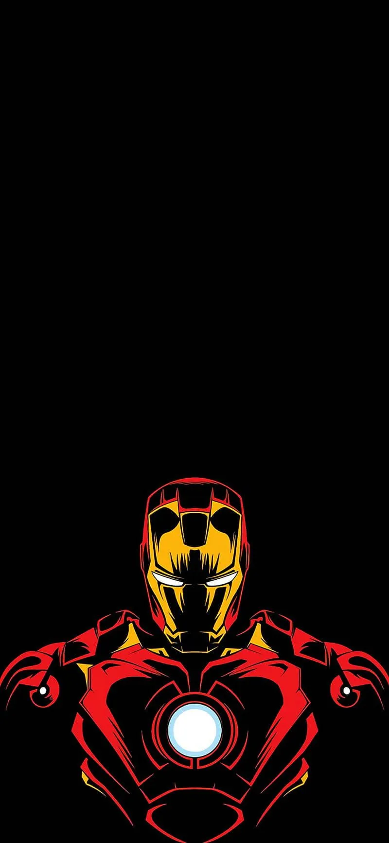 Download Ironman Black Fingerprint Phone Wallpaper