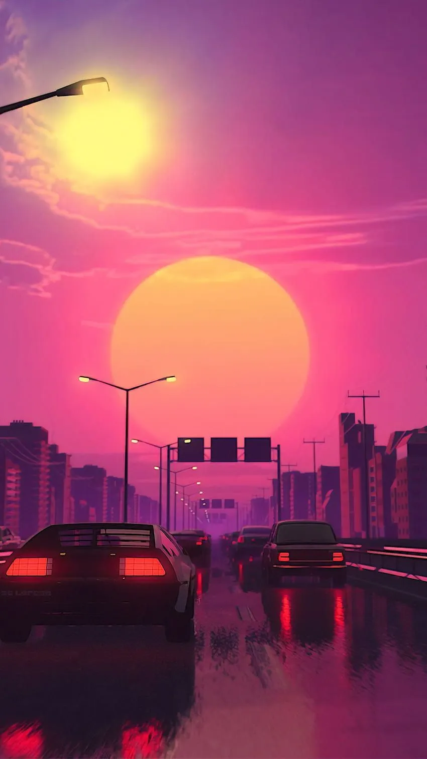 Retro Android > Flip >, anime cars aesthetic HD phone wallpaper