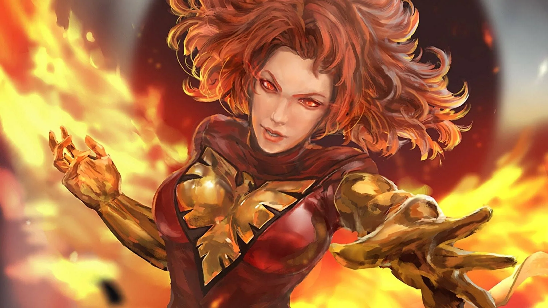 Download Dark Phoenix Jean Grey Comic Wallpaper