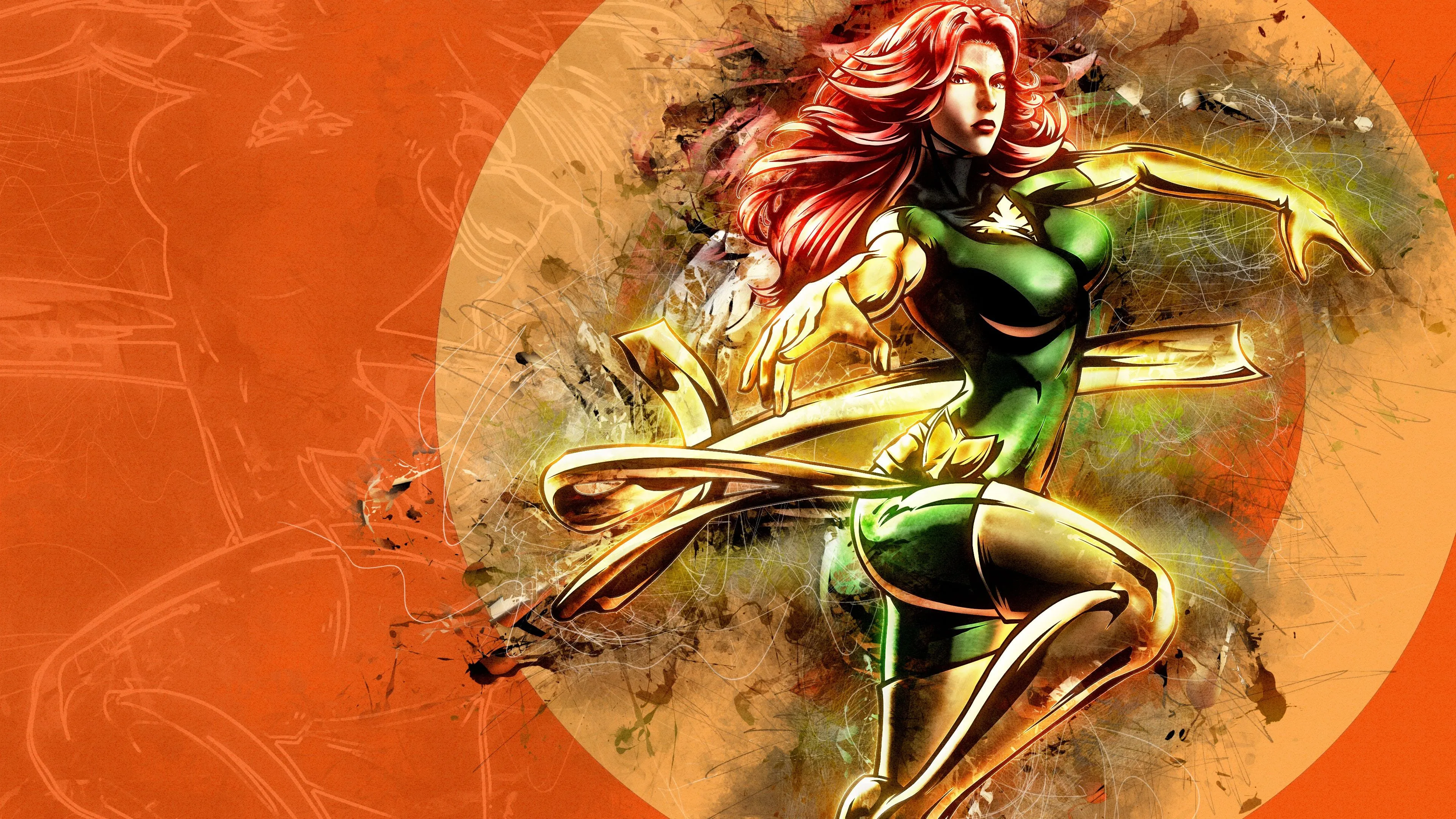 Wallpaper Fantasy, X Men, Marvel, Digital Art, Artwork, Comics, Fantasy Art, Phoenix For Mobile And Desktop, Section фантастика, Resolution 3840x2160