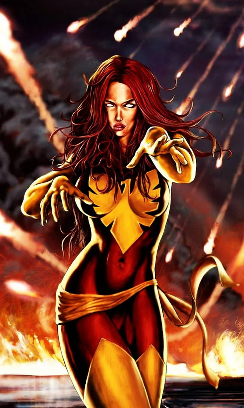 Phoenix, comics, jean grey, marvel, the protector, HD phone wallpaper