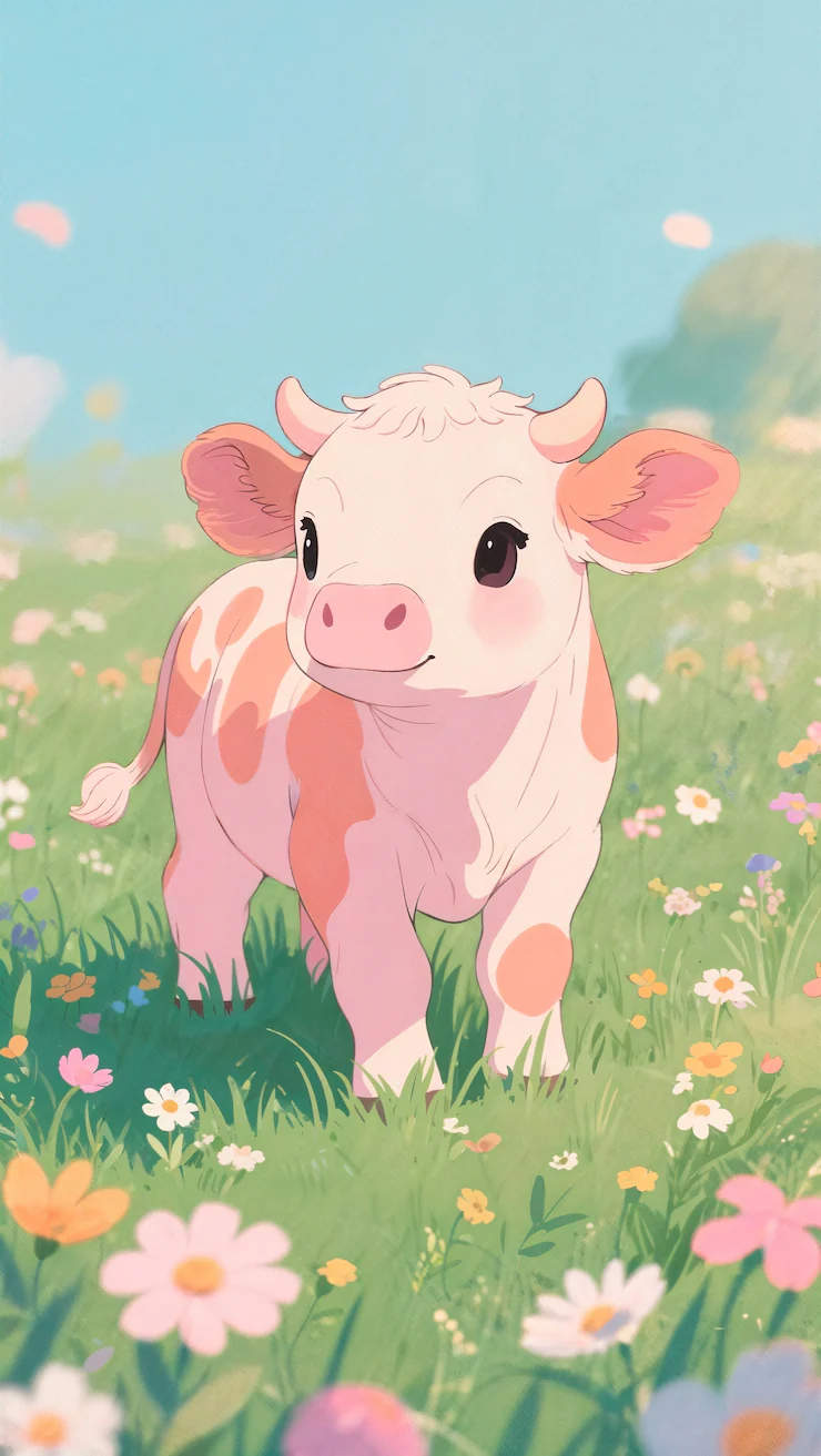 Highland cow cute Image