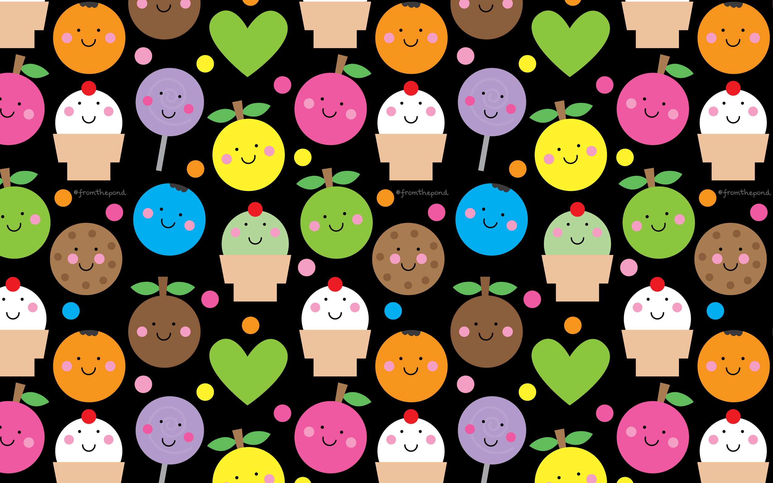 Digital screen wallpaper for a happy creative aesthetic on your phones devices and classroom digital boards