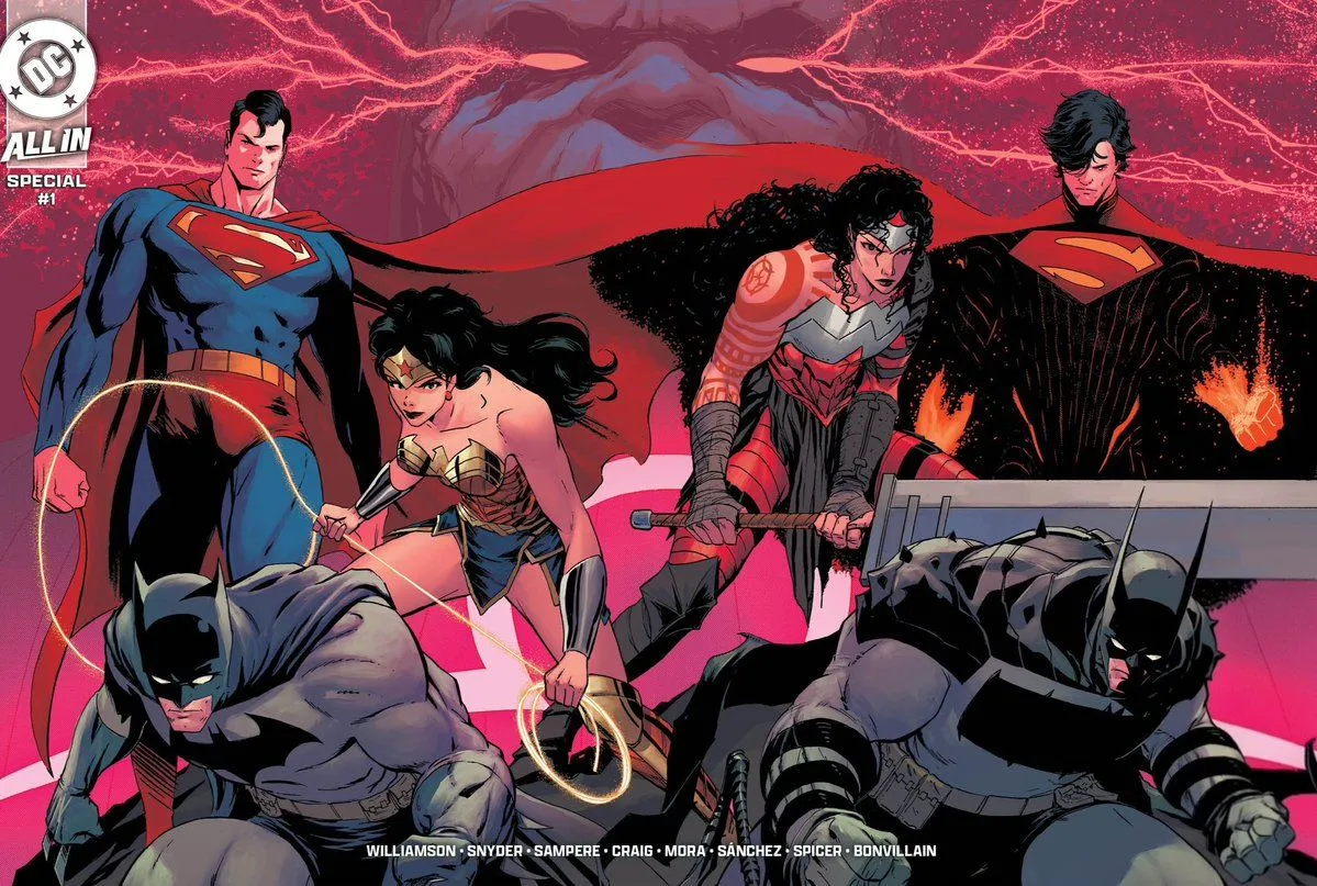 If You Missed The Issue That Kicked Off DC All In And The Absolute Universe, The All In Special Gets A 3rd Printing With A Stunning New Cover By Absolute Batman Artist Nick Dragotta