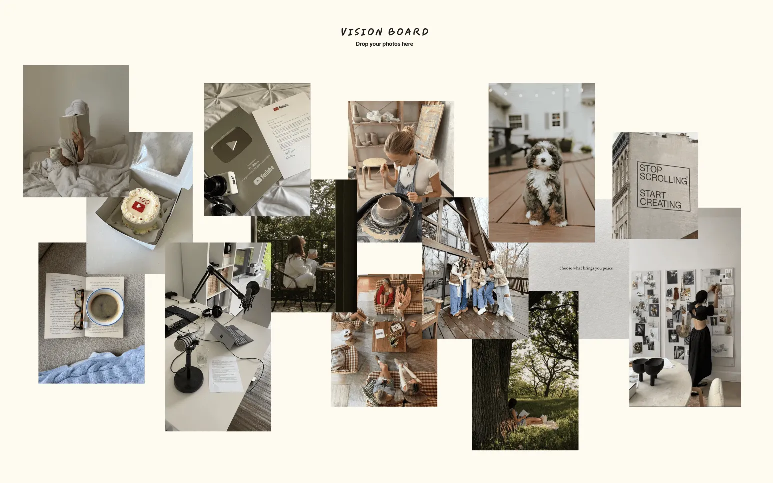 2026 Business Goals and Vision Board