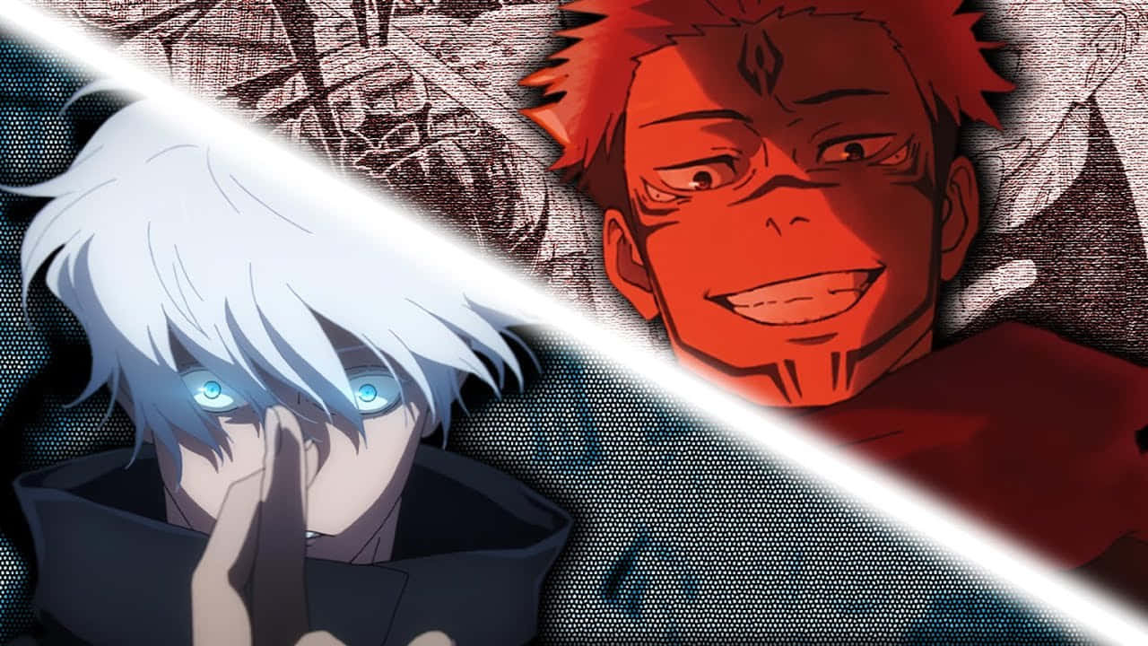 Download Gojovs Sukuna Face Off Wallpaper
