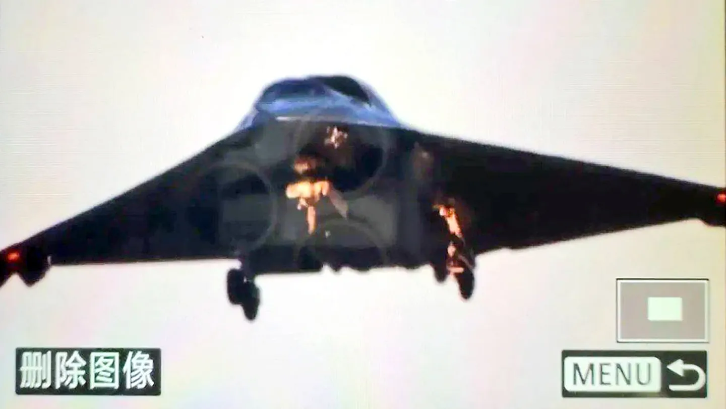 China's J 36 Very Heavy Stealth Tactical Jet Photographed Head On For First Time