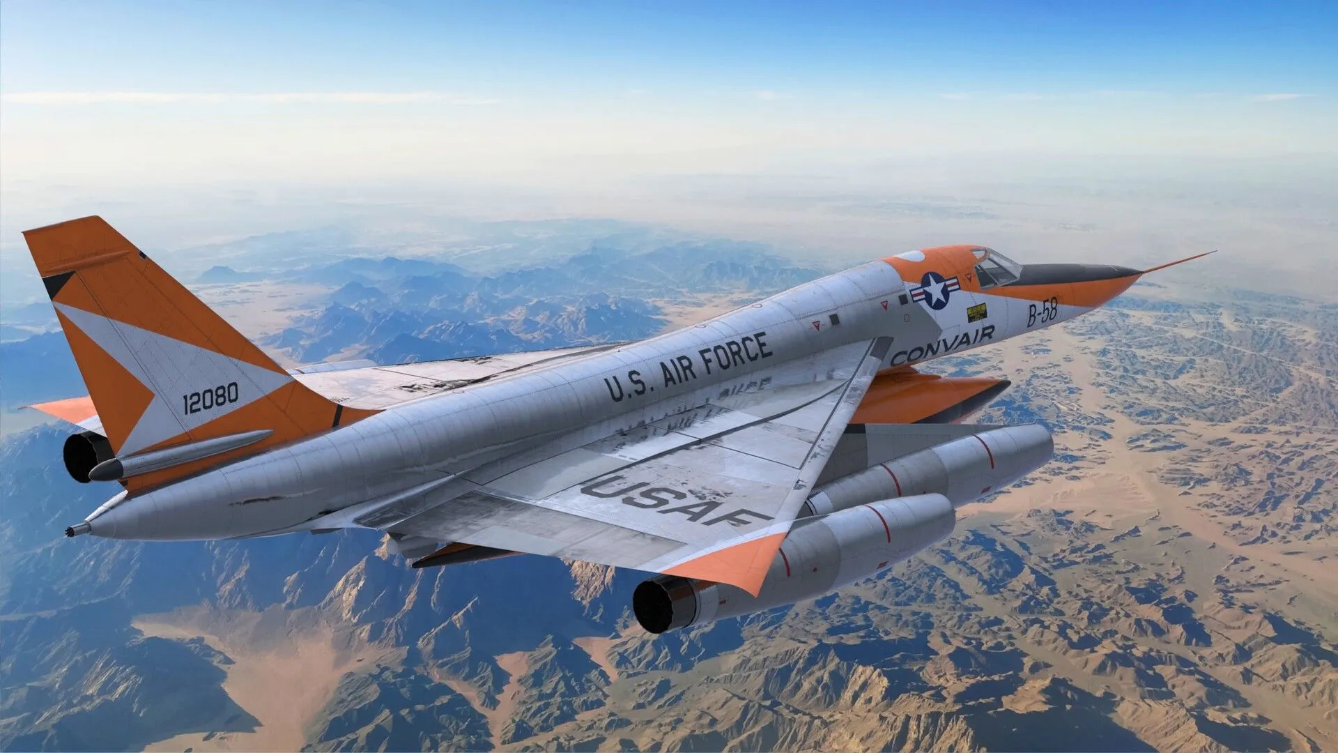 B 58 Hustler Nuclear Bomber 3D Model 3D Model
