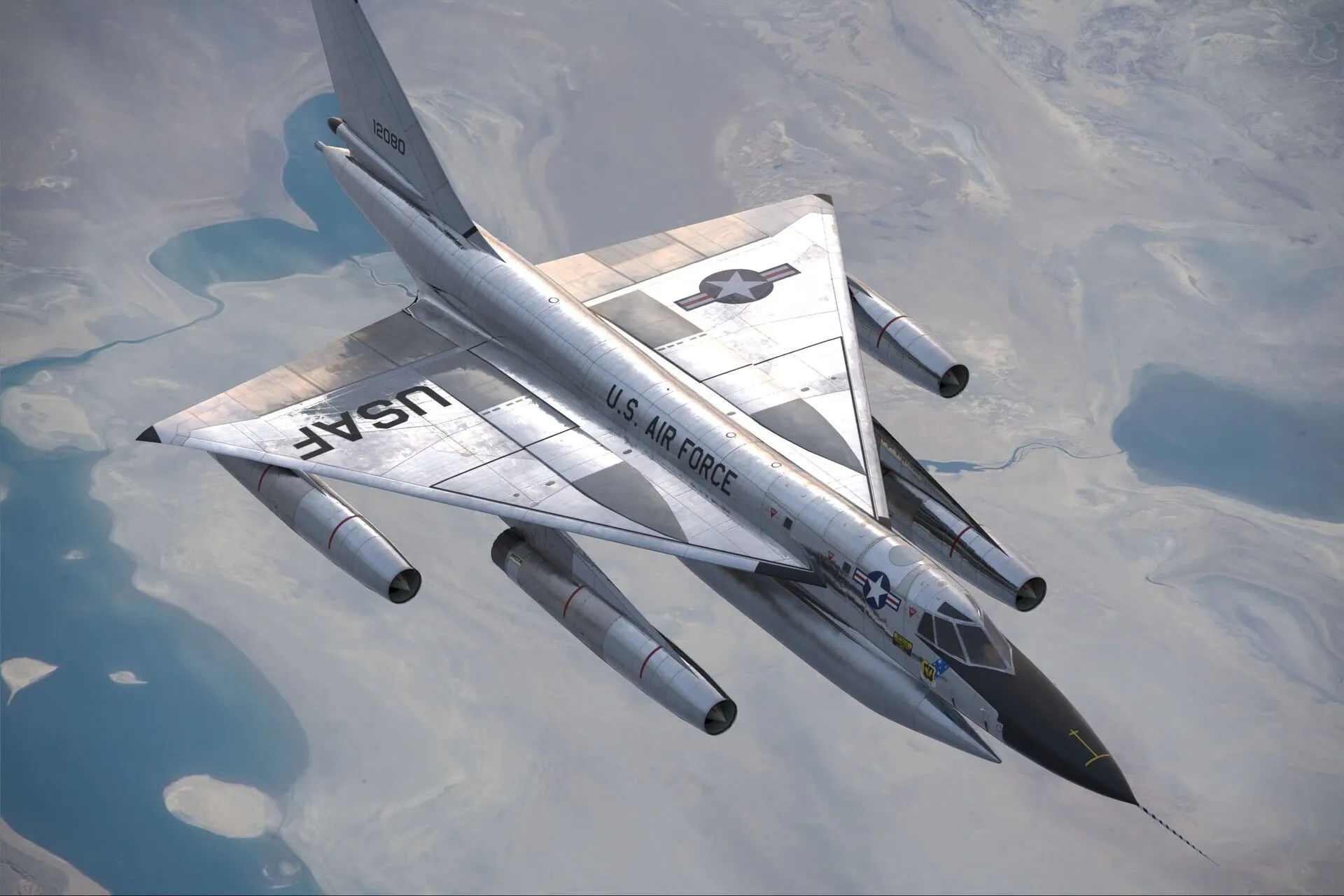 B 58 Hustler Nuclear Bomber 3D Model 3D Model