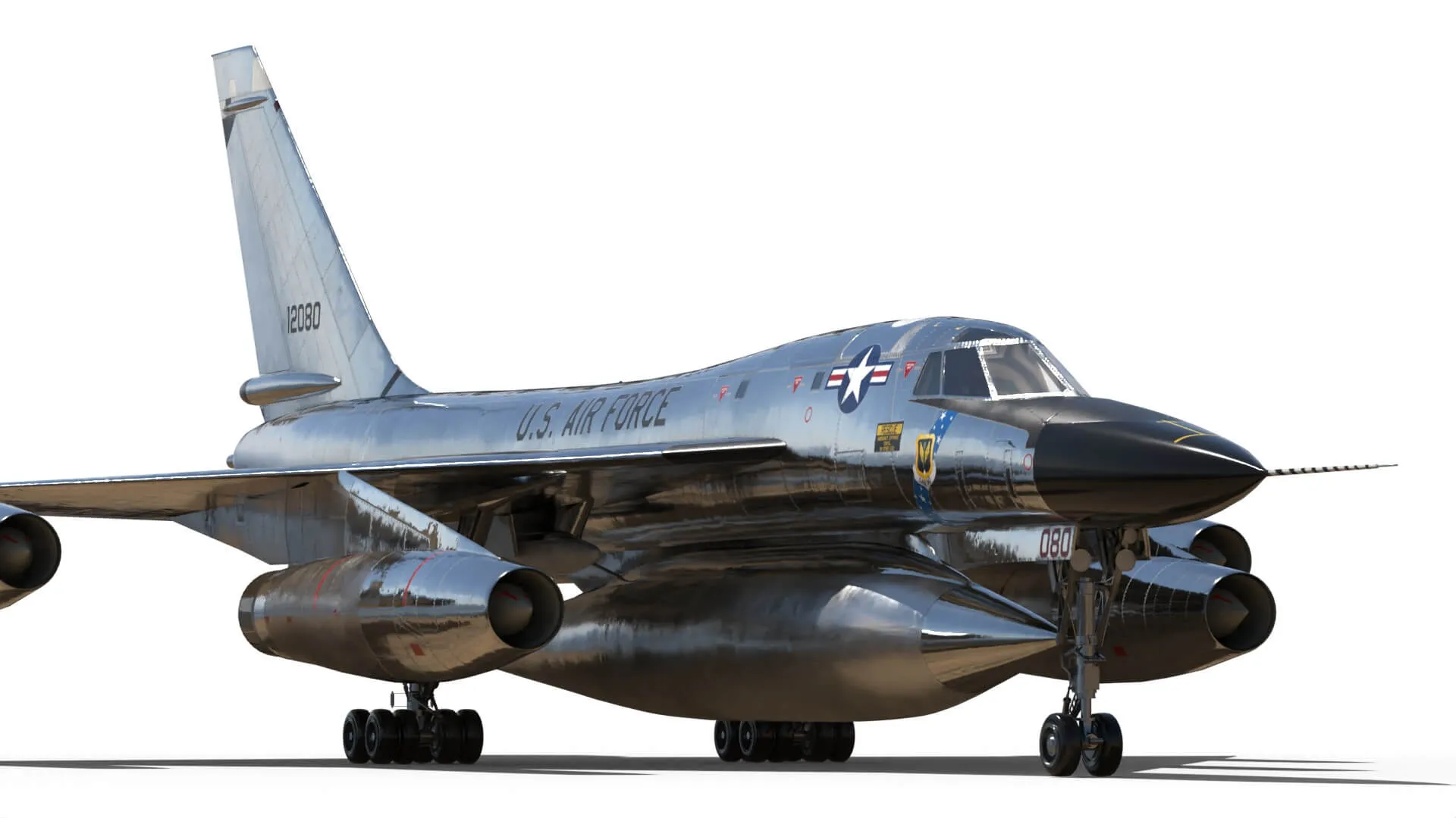 B 58 Hustler Nuclear Bomber 3D Model