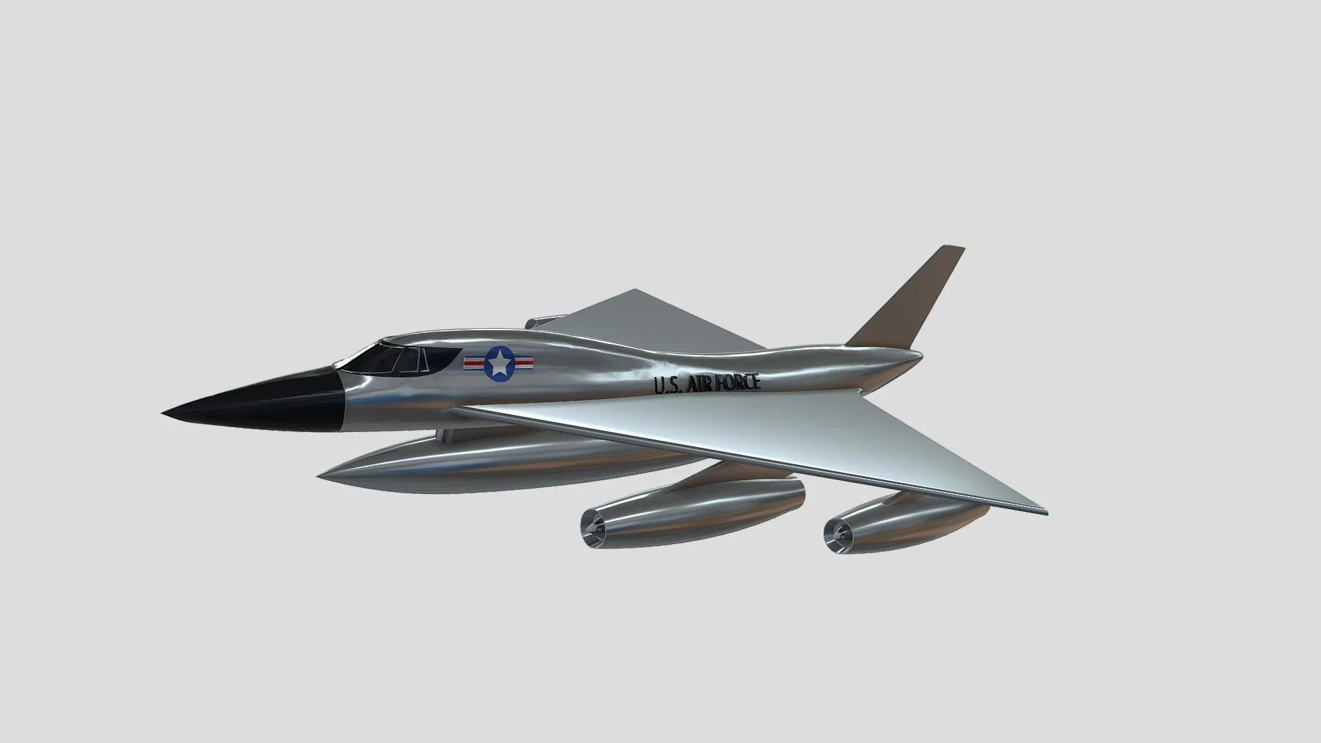 Convair B 58 Hustler Free 3D Model By Spark_Customs [19ff617]