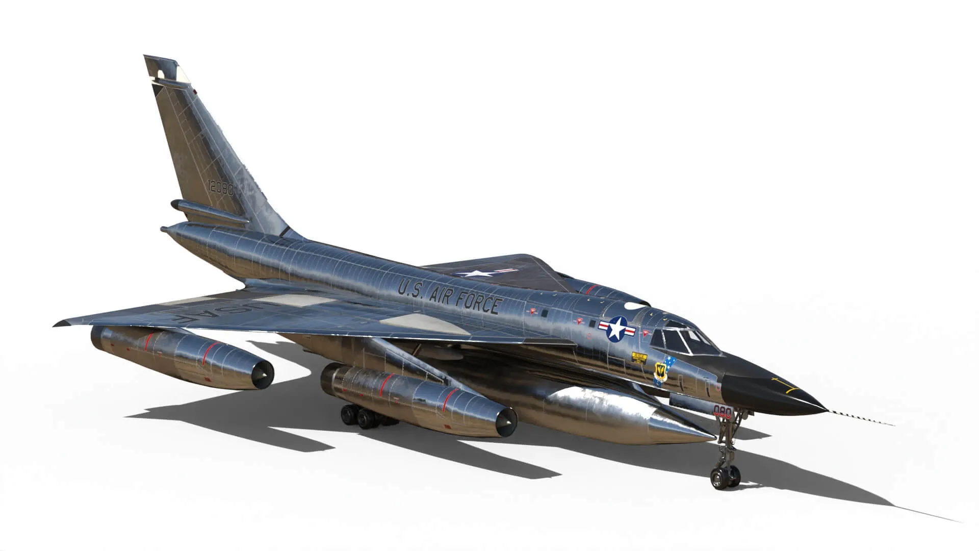 B 58 Hustler Nuclear Bomber 3D Model