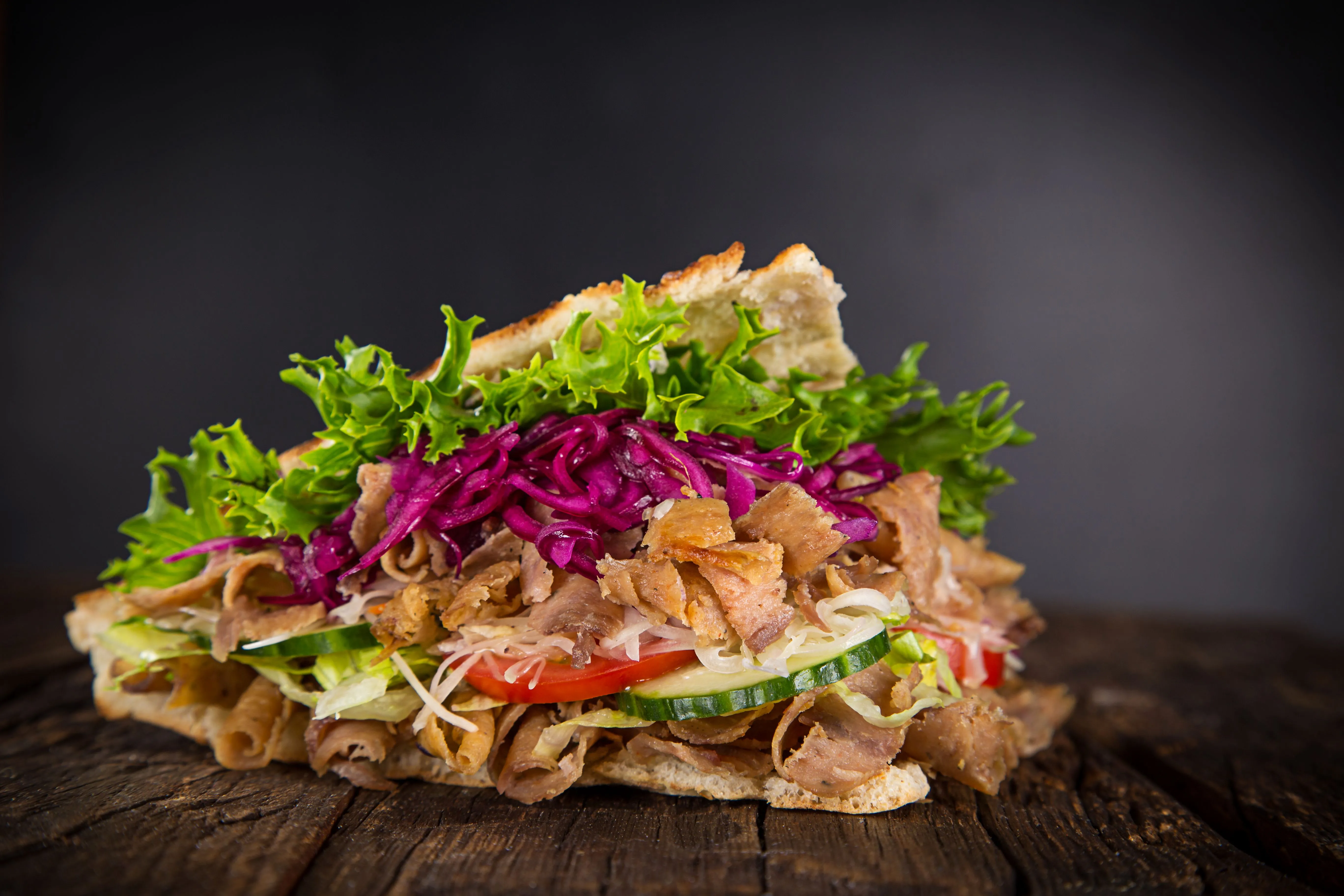 Download Vegetable Meat Food Doner Kebab 4k Ultra HD Wallpaper