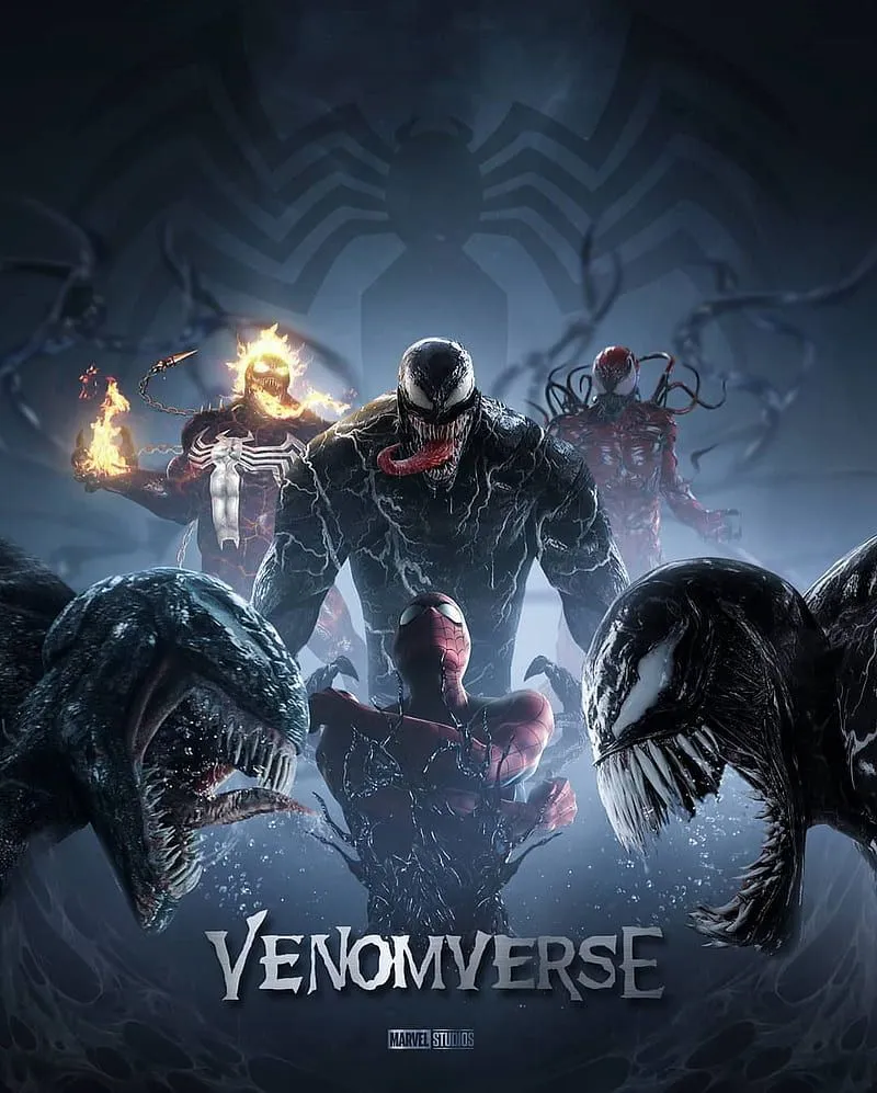 Venomverse, marvel, onlymarvel, spiderman, venom, villains, HD phone wallpaper