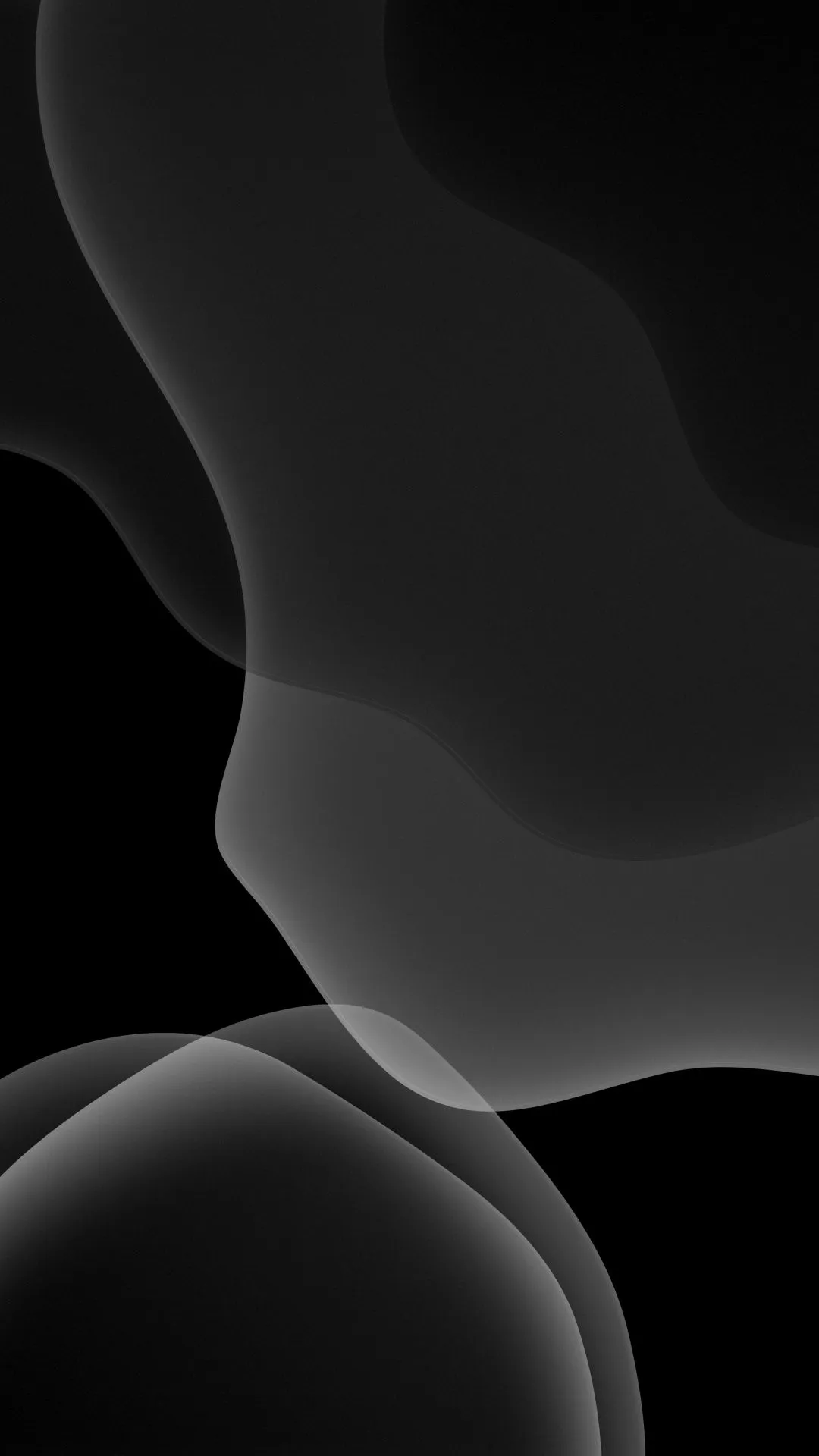 iOS 13 Wallpaper 4K, AMOLED, Stock, Black background