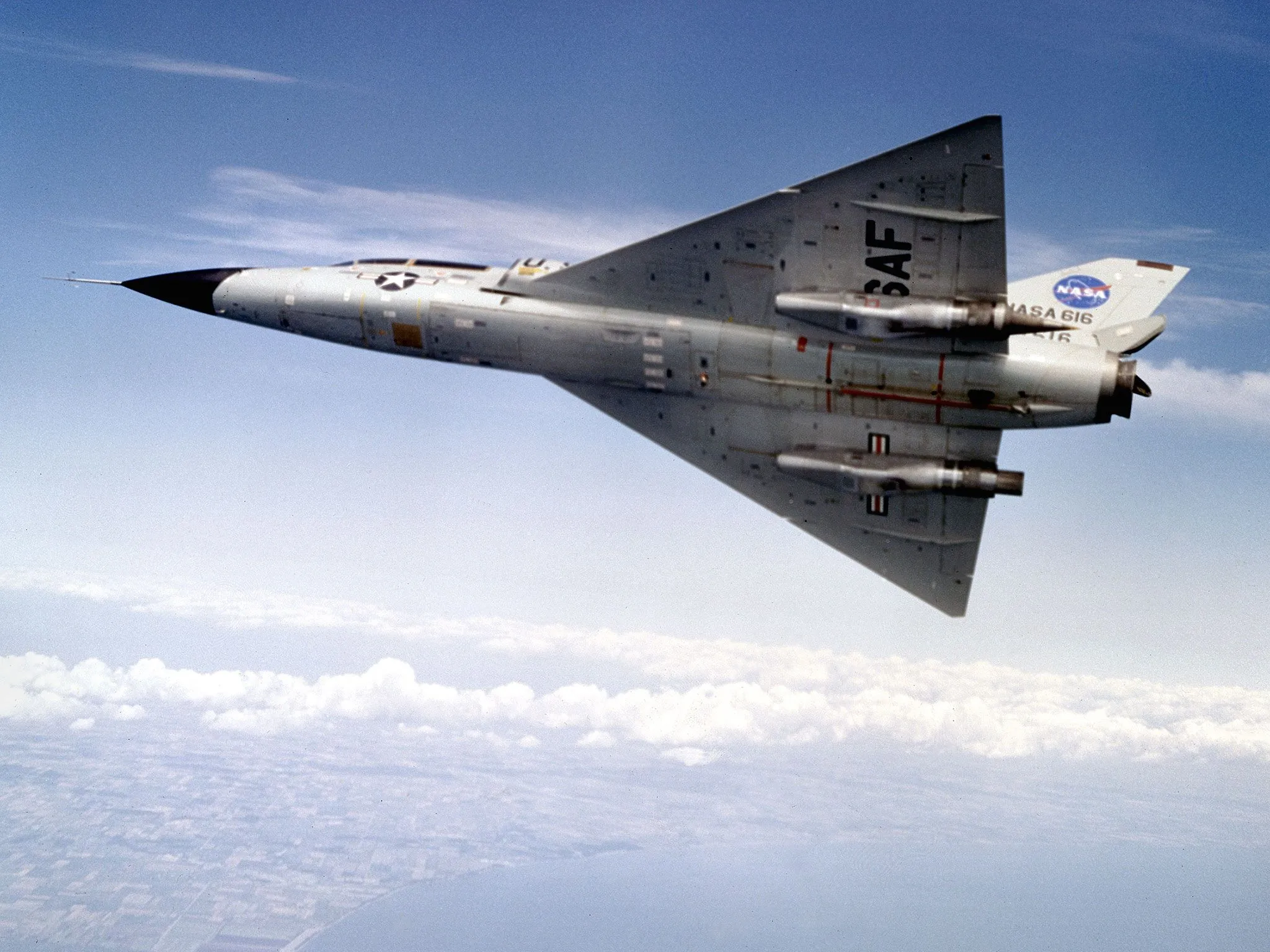 Convair F 106B Delta Dart With Research Engines (GRC 1969 C 02871)