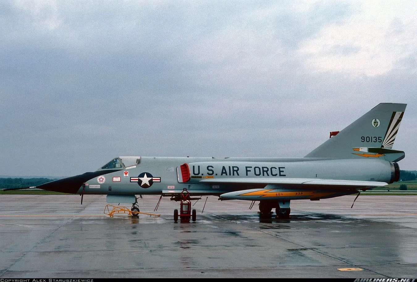 Convair F 106A Delta Dart Force. Aviation Photo