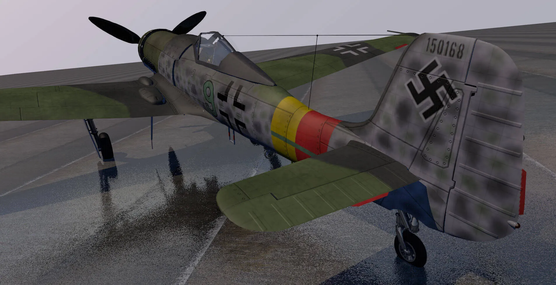 Focke Wulf Ta 152 H 1 3D Model
