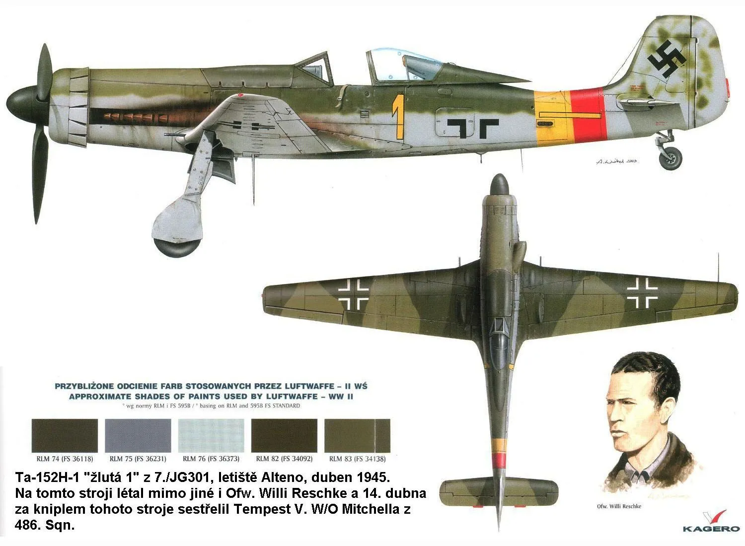 Asisbiz Focke Wulf Ta 152H1 7.JG301 Yellow 1 Germany 1945 0C