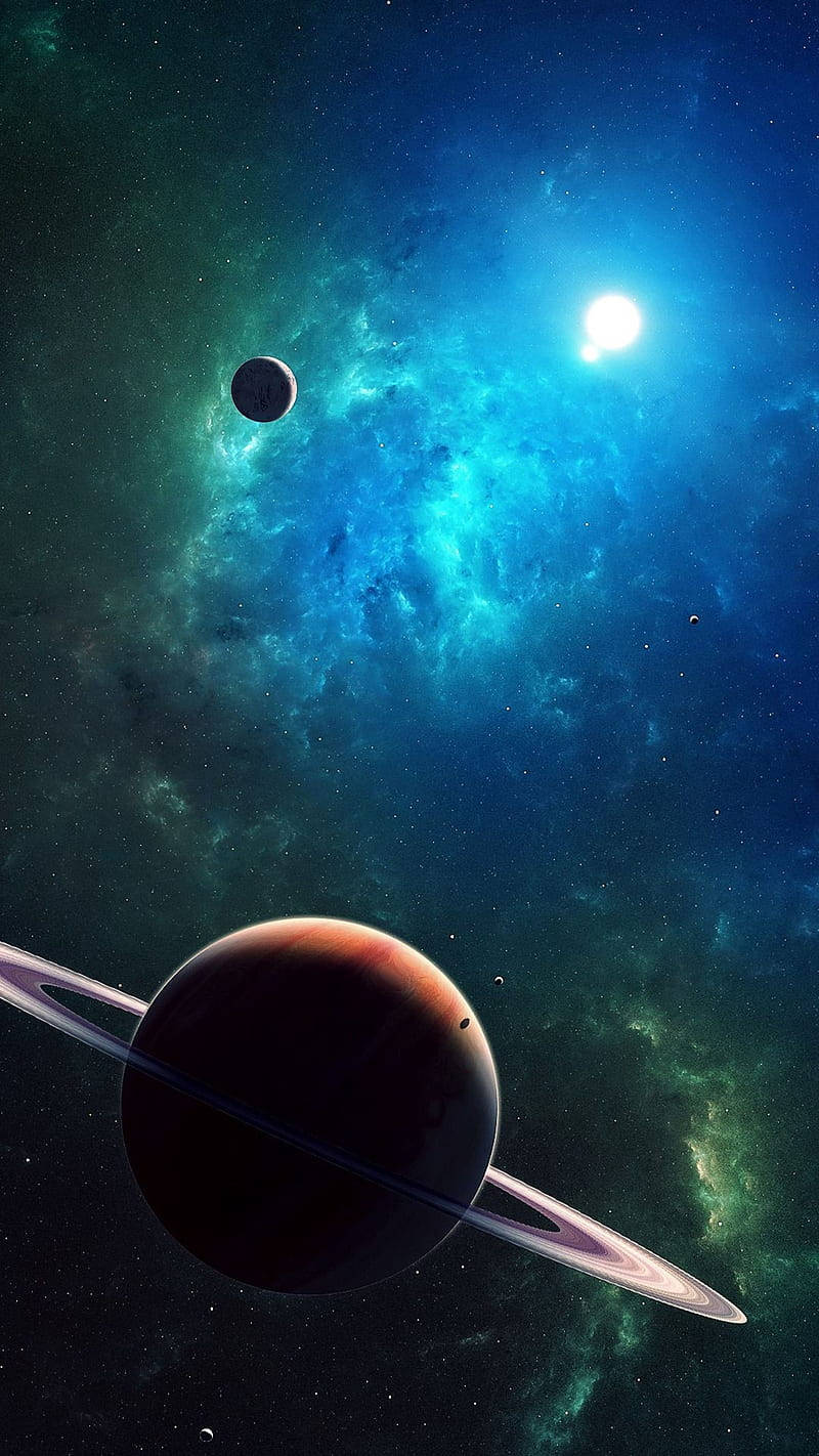 Download Stunning High Definition Visualization Of The Solar System Wallpaper