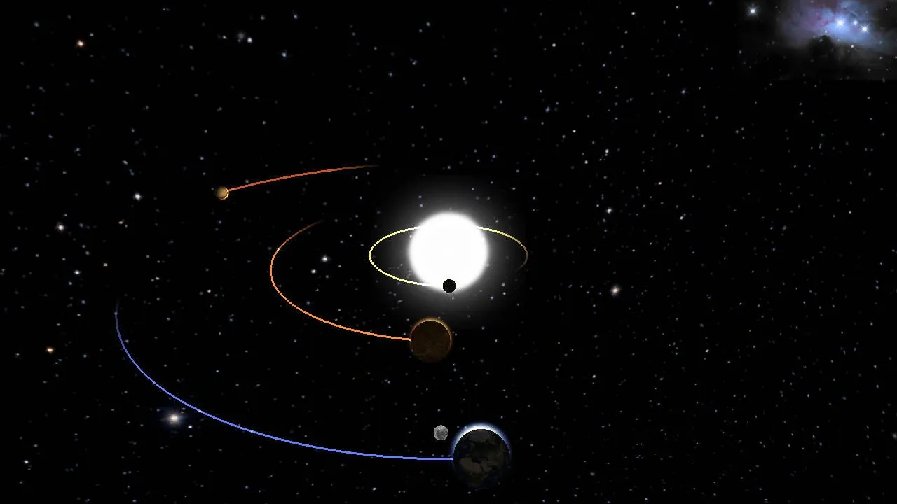 Download Solar System Glowing Portrait Wallpaper
