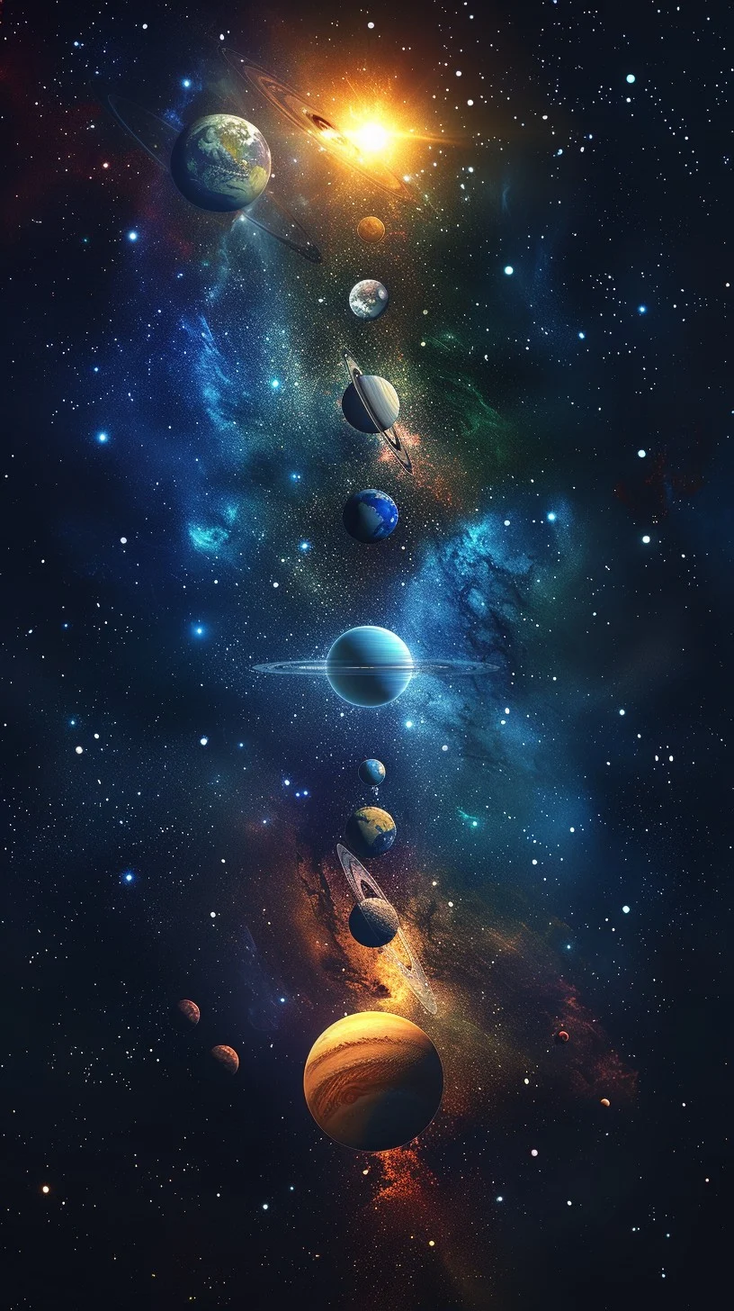 Free Cosmic Model Display Image, Planets, Stars