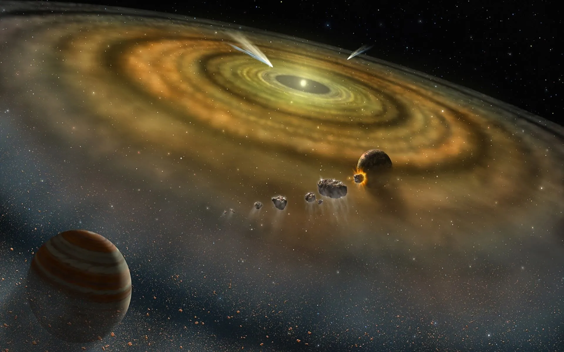 Desktop wallpaper: Solar System, Space, Sci Fi, Stars, Planet 4K free download for PC. 207788