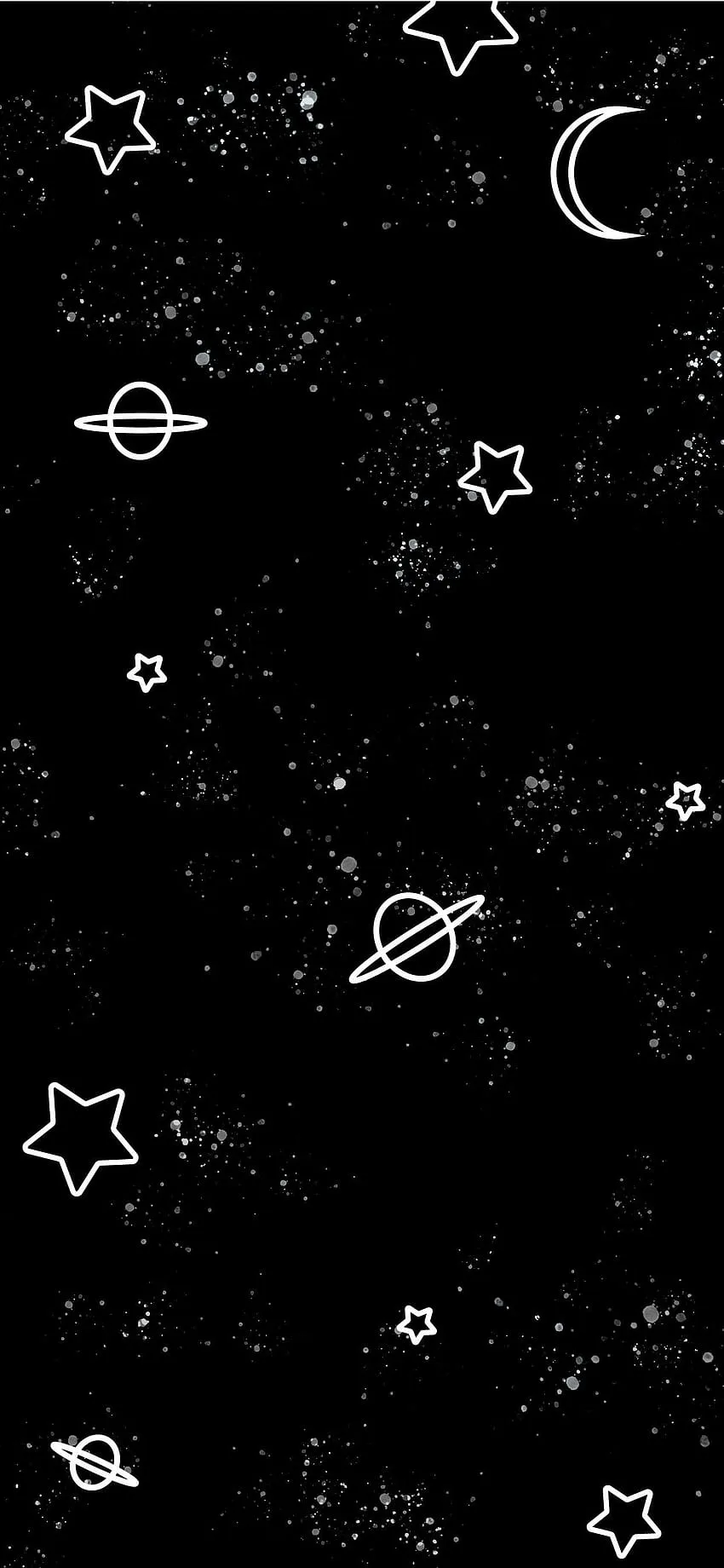Cute outer space star galaxy iPhone and background, Black Solar System HD phone wallpaper
