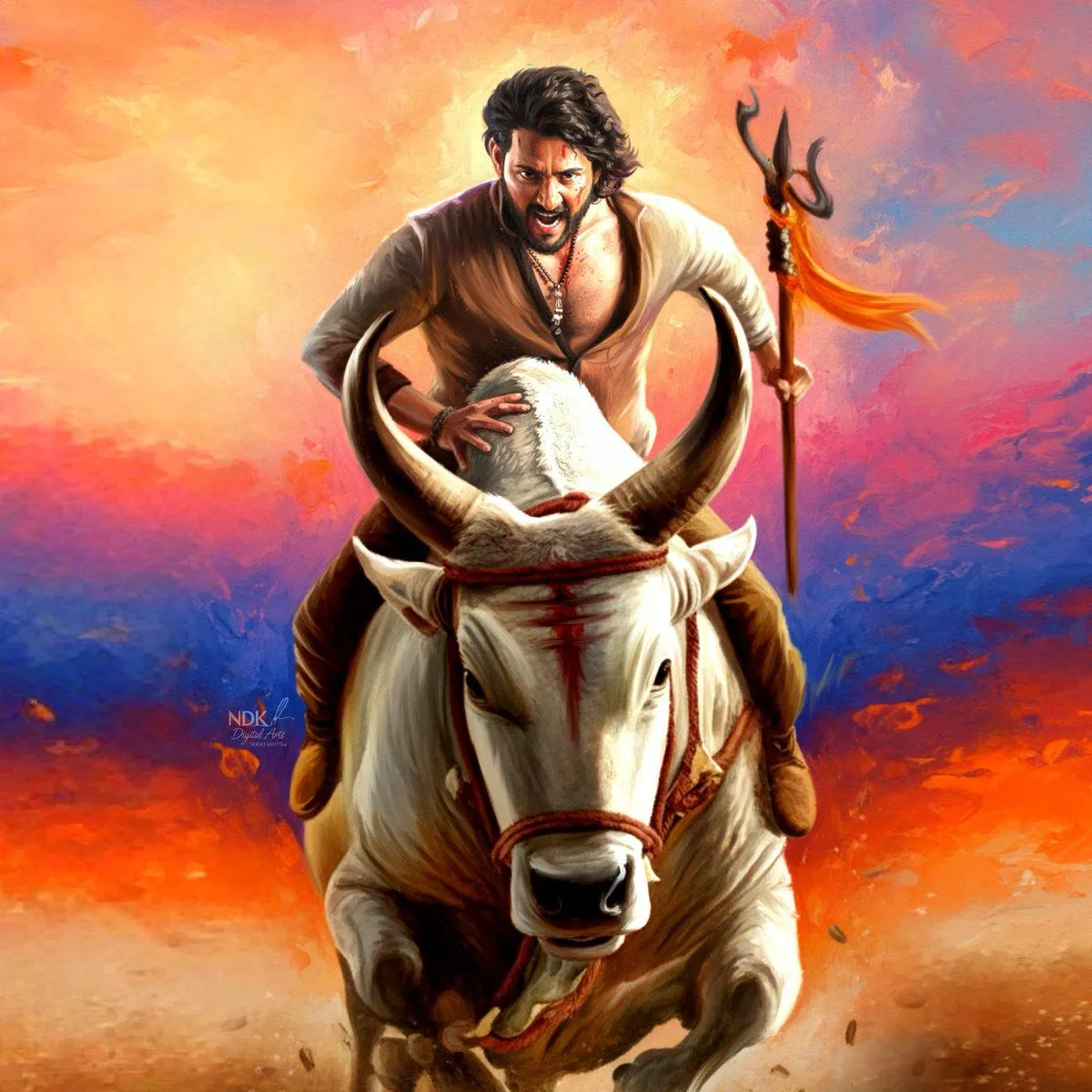 Wallpaper DP PC #Varanasi #MaheshBabu Digital Art