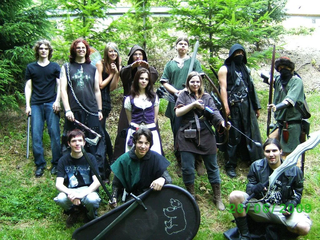 LARP Life Action Role Playing. This is me and my LARP group