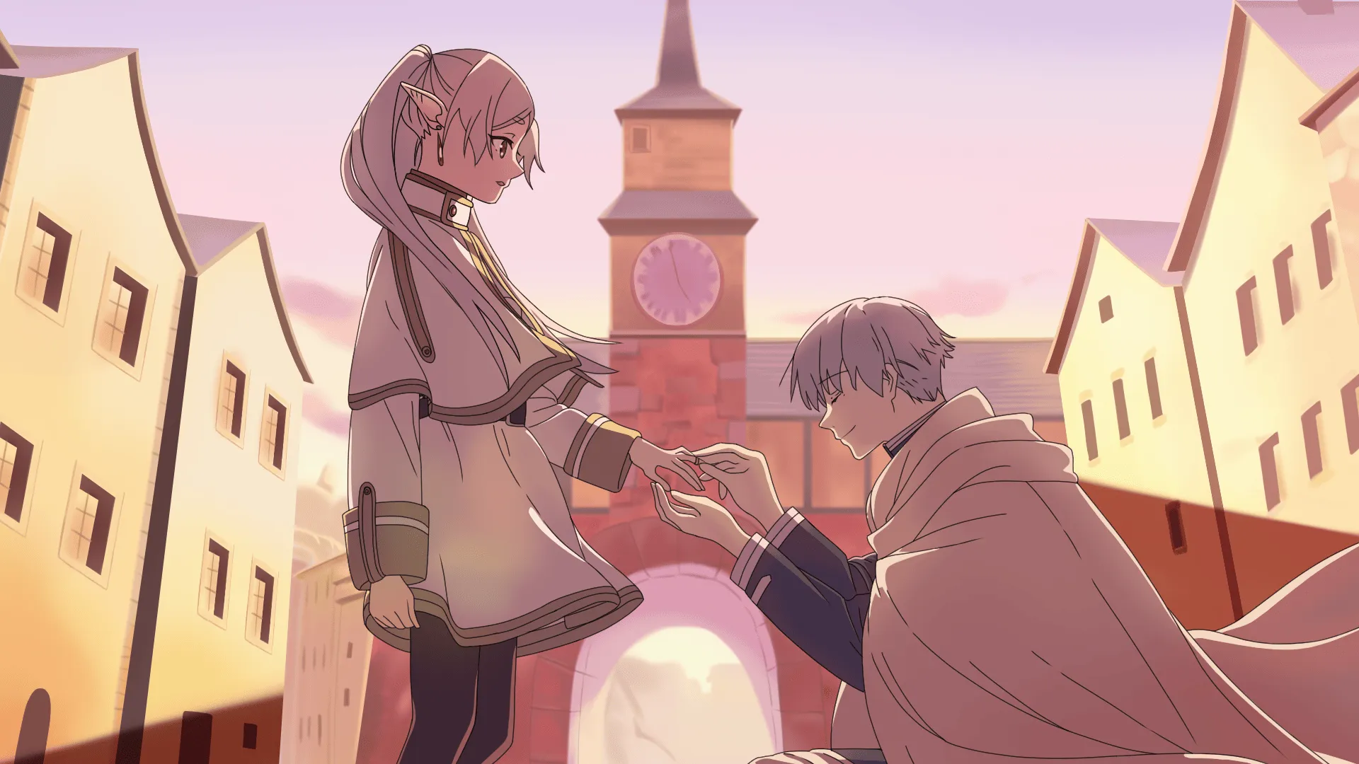 Frieren & Himmel: HD Anime Wallpaper from Beyond Journey's End