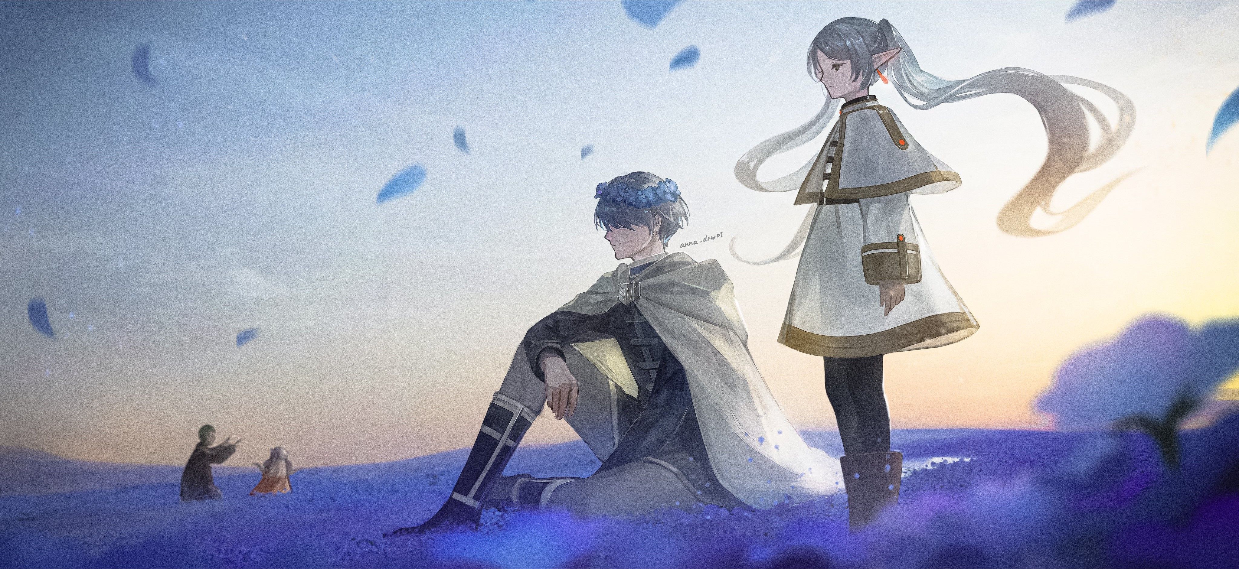 Frieren & Himmel: Stunning HD Anime Wallpaper from Beyond Journey's End by アナ