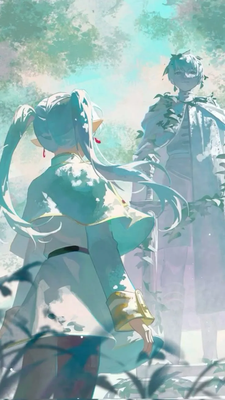 ✧Frieren & Himmel Statue wallpaper✧